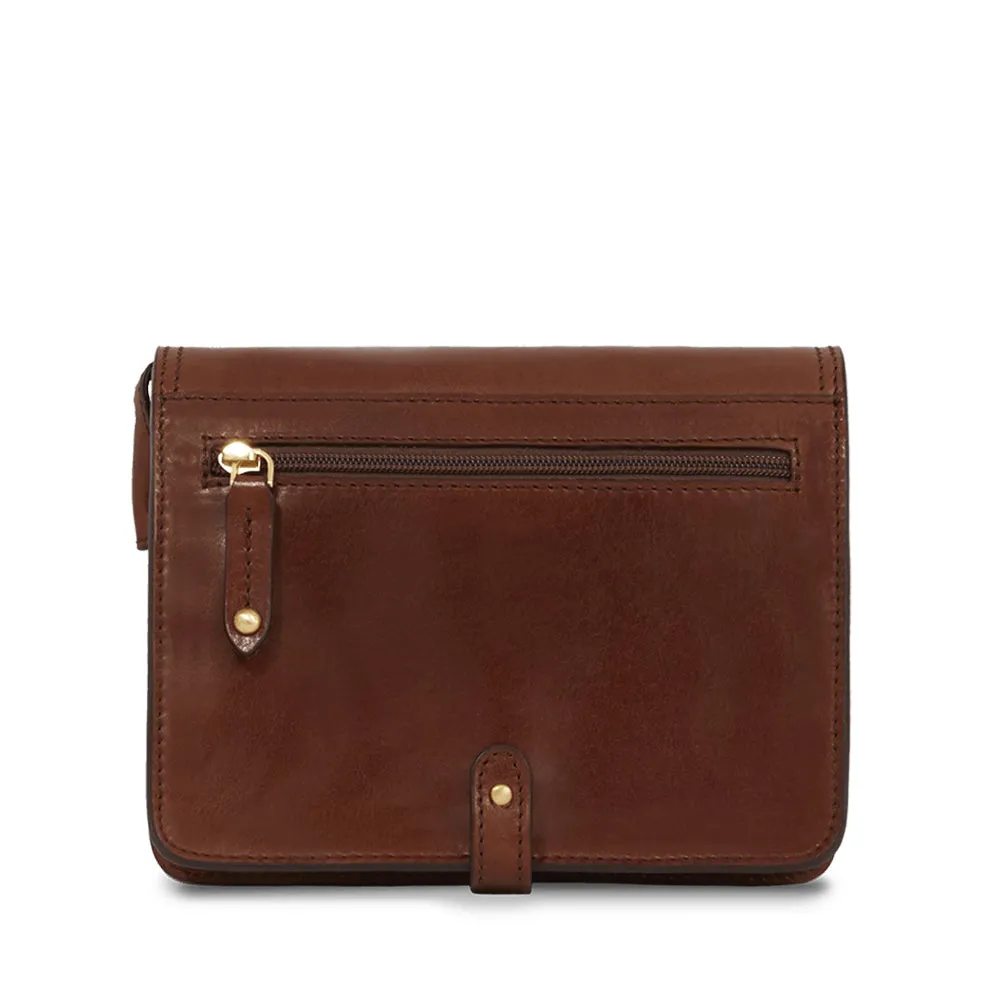 Borsa Donna con Pattina a Tracolla The Bridge in Pelle Marrone linea Story