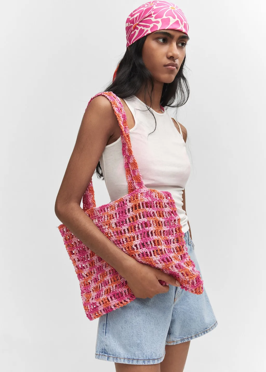 Borsa rete intrecciata