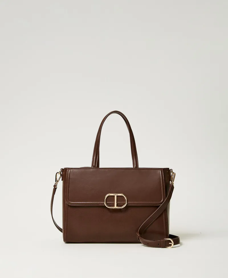 Borsa shopper ‘Brera’ con apertura Oval T
