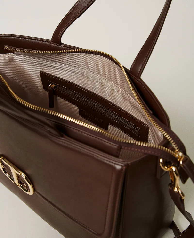 Borsa shopper ‘Brera’ con apertura Oval T
