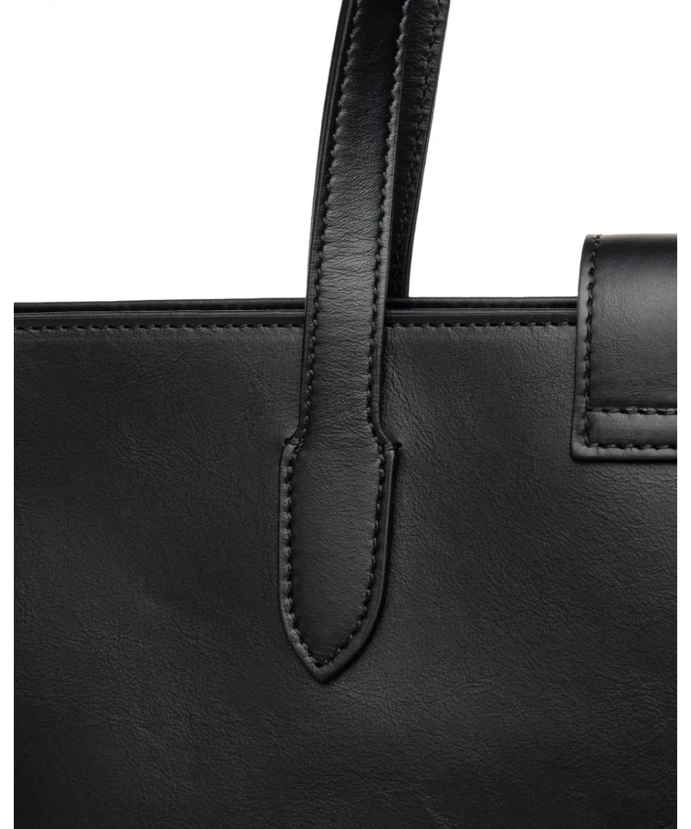 Borsa Tote In Pelle Nero