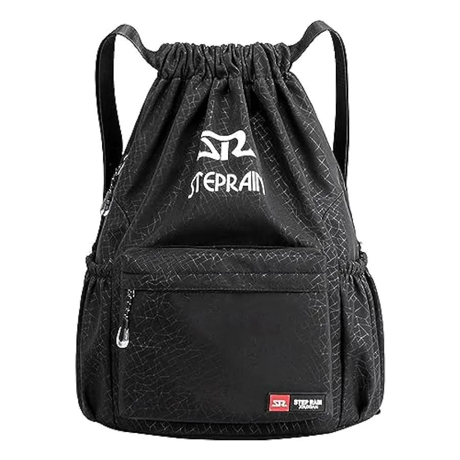 Borsa zaino con coulisse, borsa da viaggio ergonomica per palestra in nylon, borsa sportiva da palestra a prova di perdite, bors