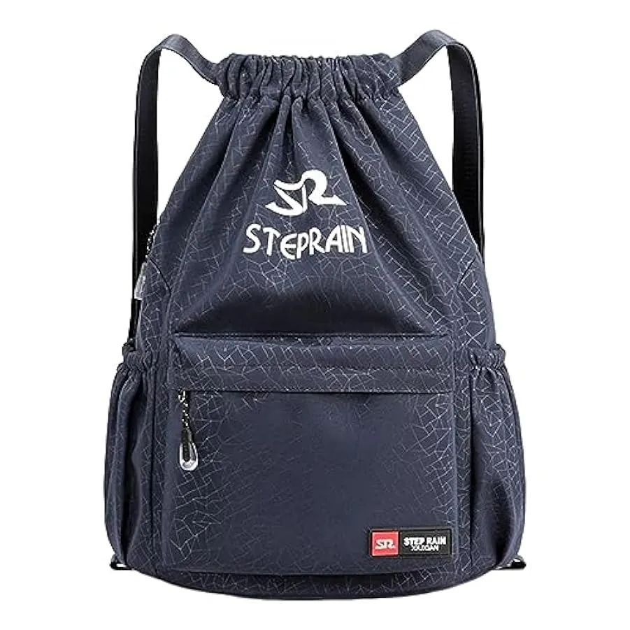 Borsa zaino con coulisse, borsa da viaggio ergonomica per palestra in nylon, borsa sportiva da palestra a prova di perdite, bors