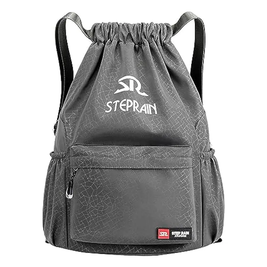 Borsa zaino con coulisse, borsa da viaggio ergonomica per palestra in nylon, borsa sportiva da palestra a prova di perdite, bors