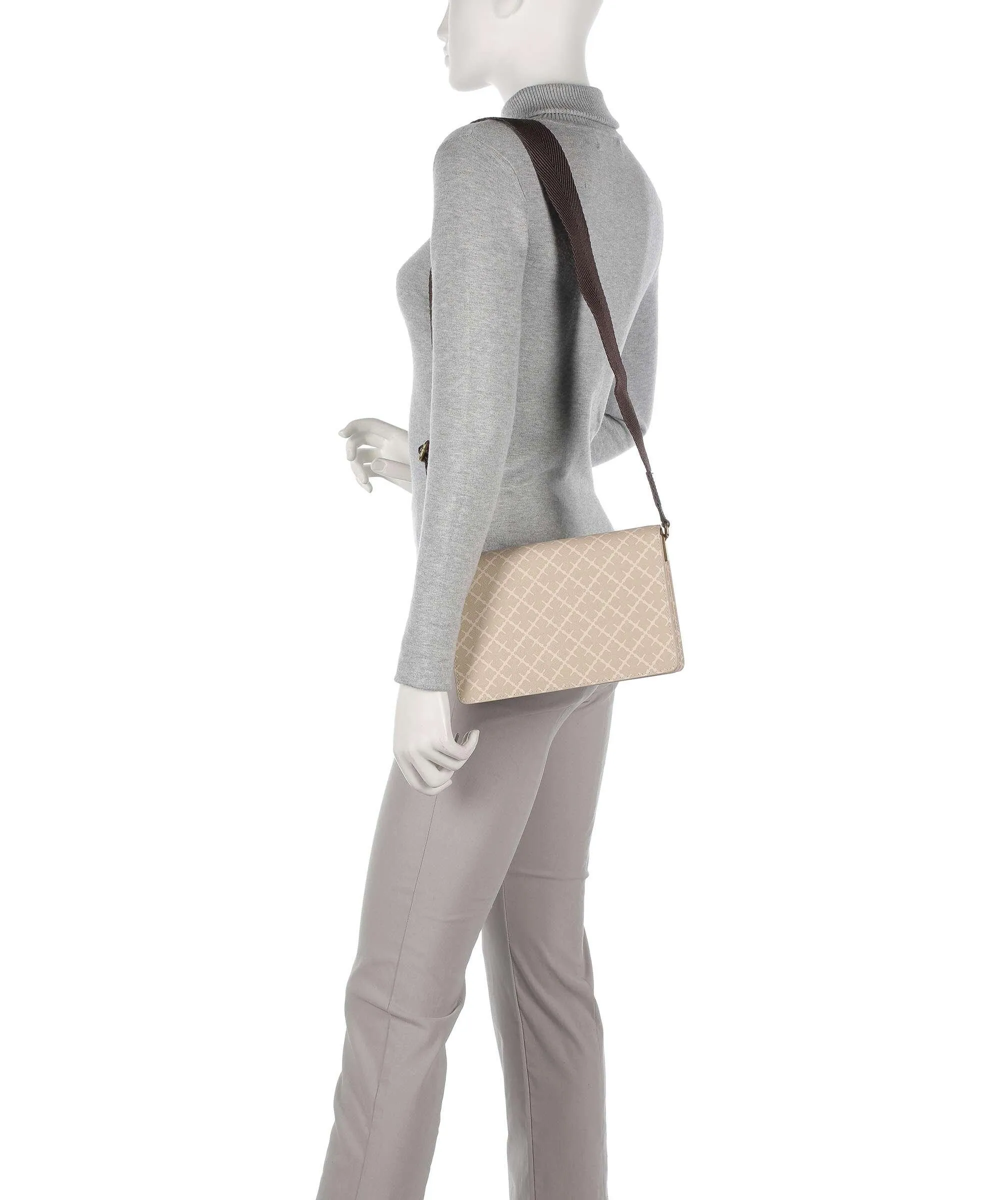 by Malene Birger Loenna Borsa a tracolla pelle sintetica beige  