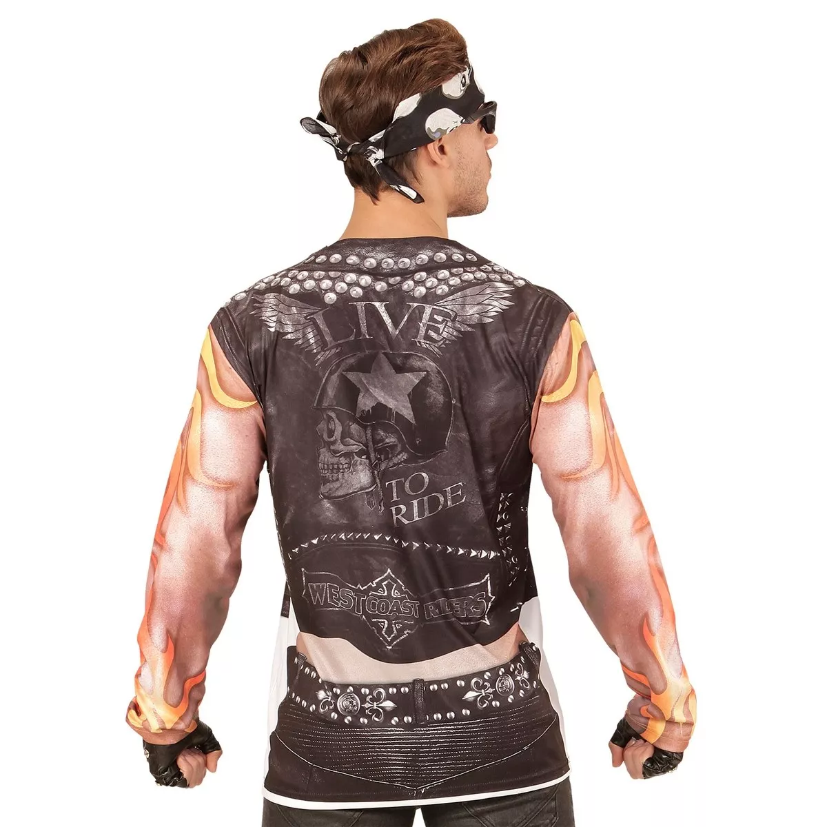 Camicia 3D ragazzo cattivo motociclista