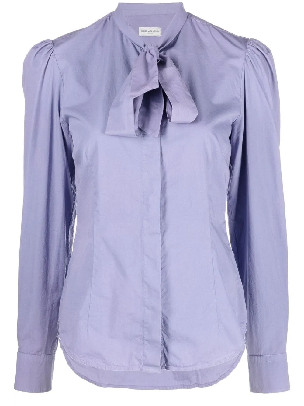 camicia con fiocco
