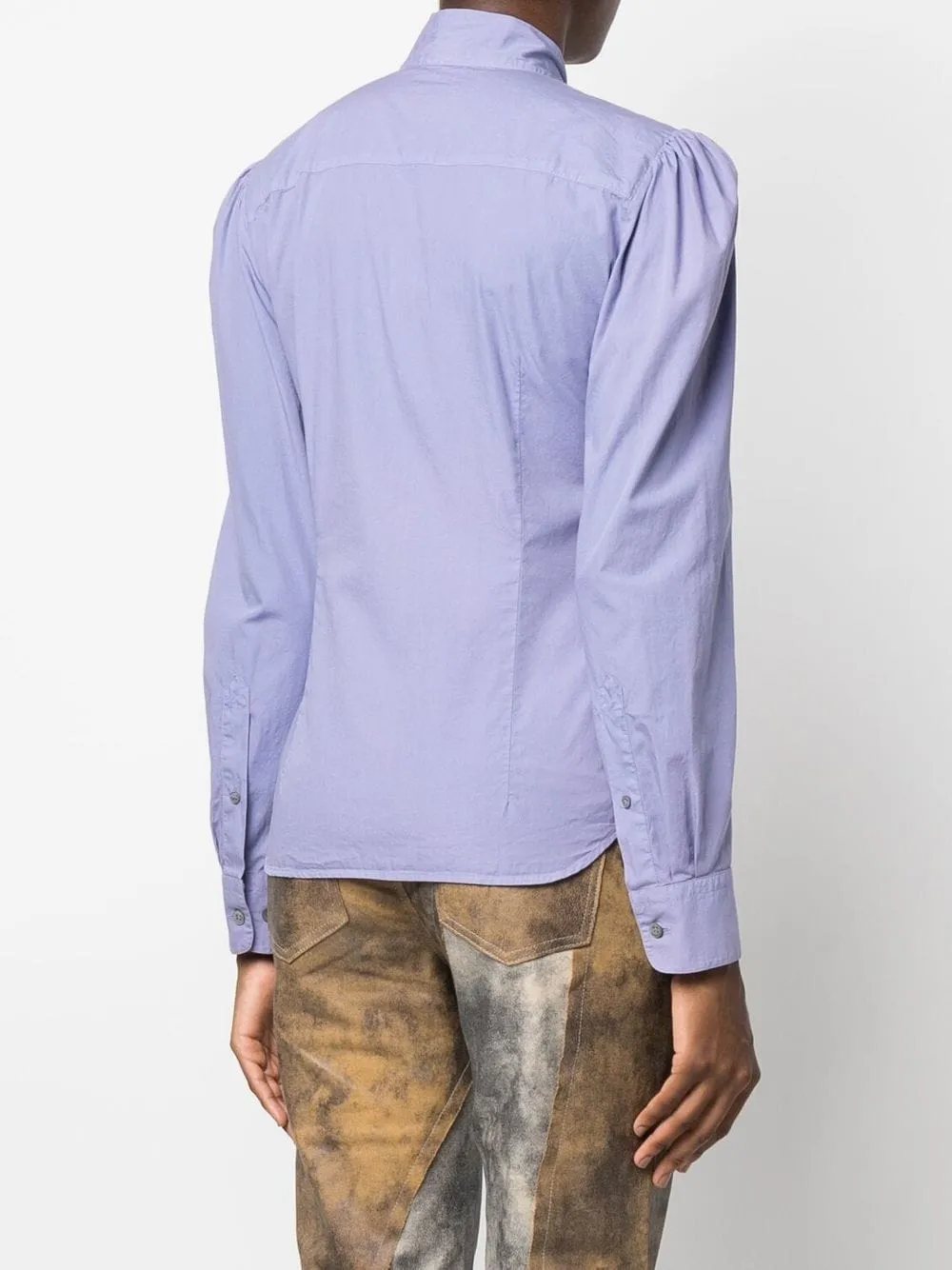 camicia con fiocco