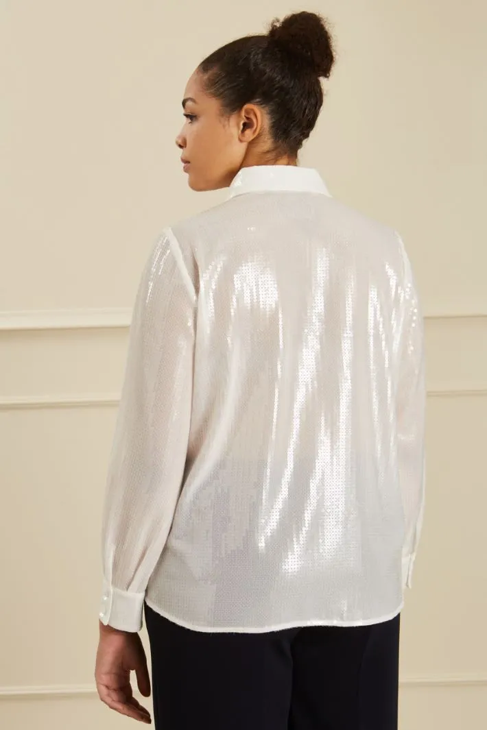 Camicia con paillettes