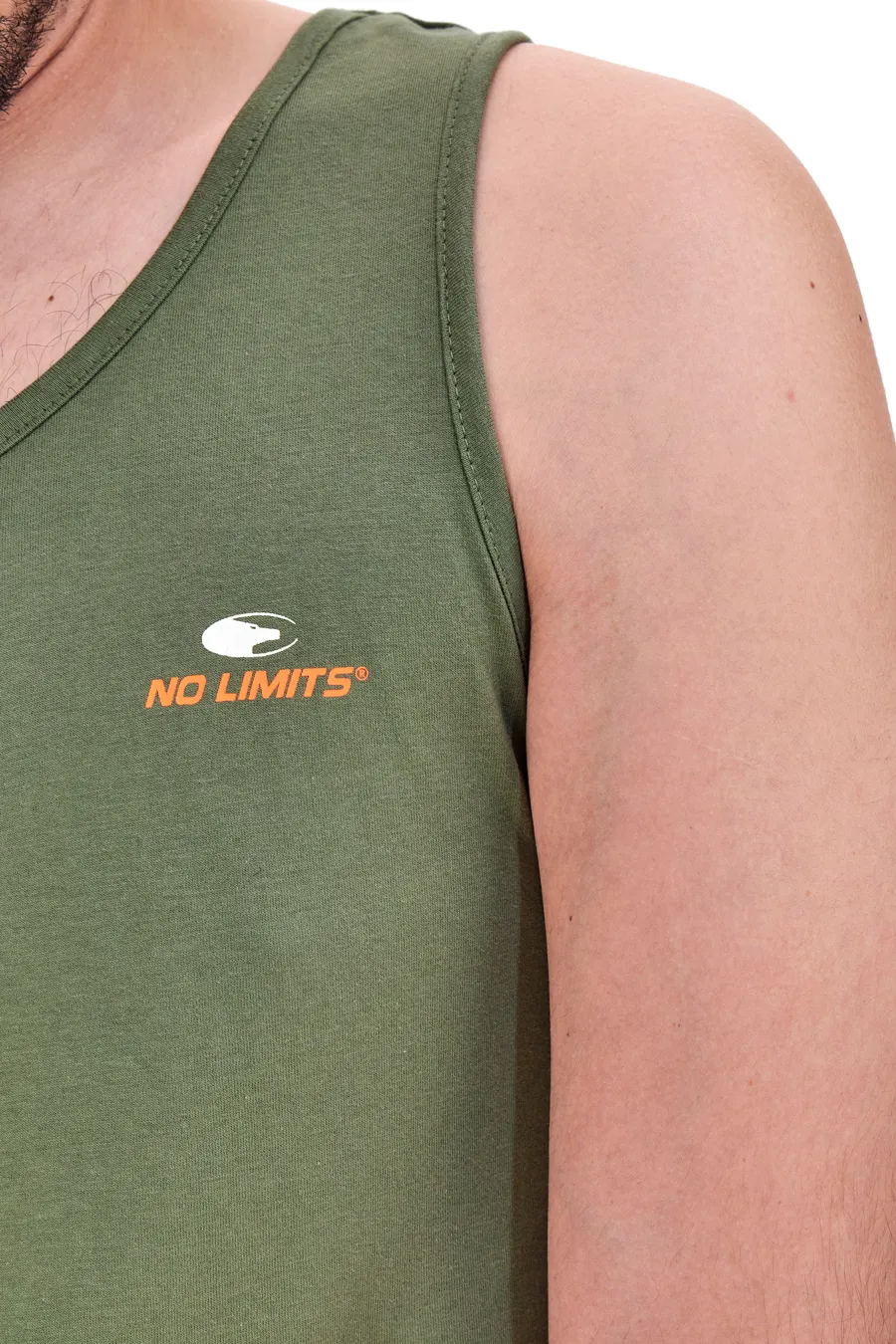 Canotta Verde Militare A Spalla Larga  No Limits 001S24