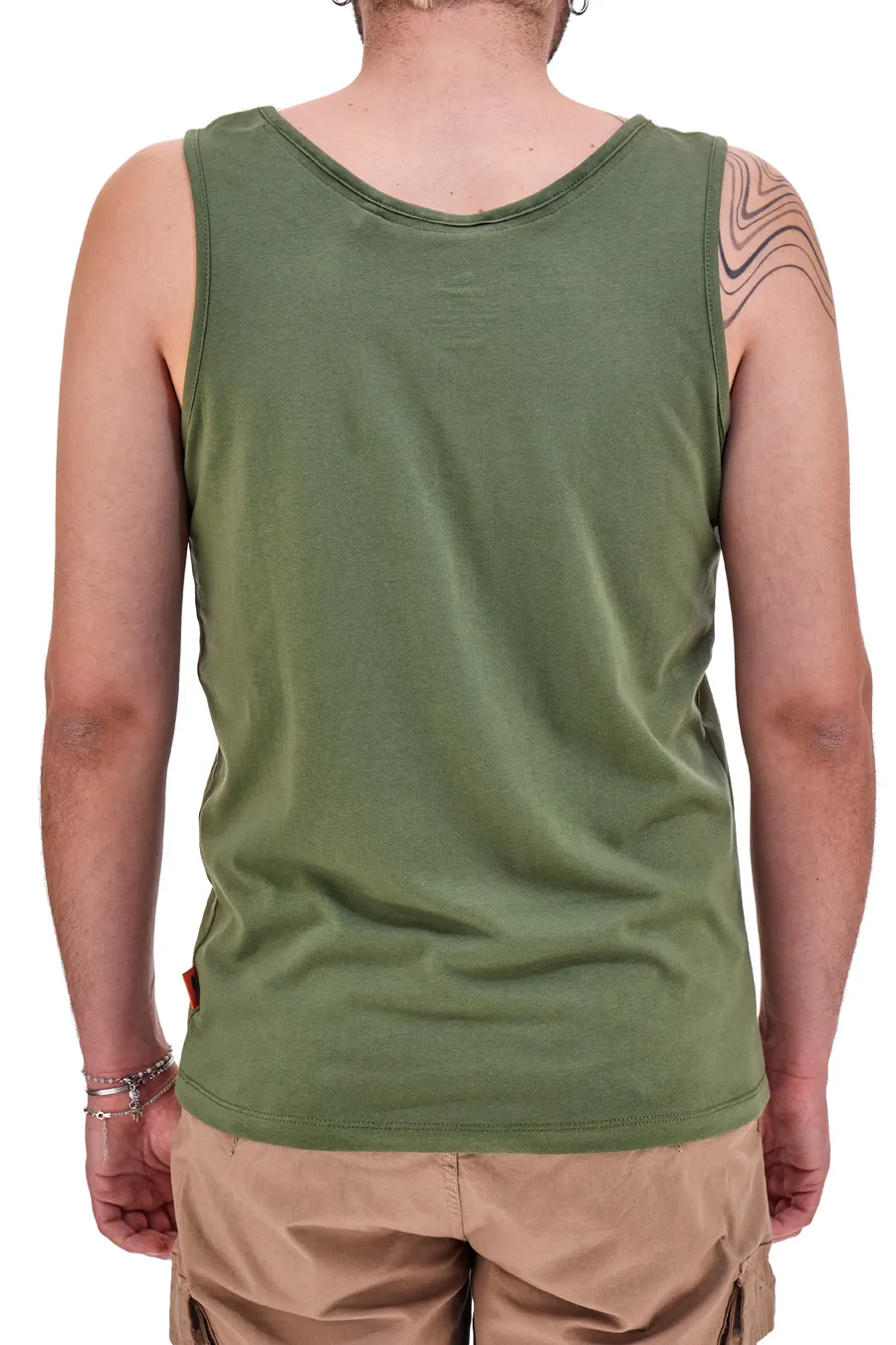 Canotta Verde Militare A Spalla Larga  No Limits 001S24