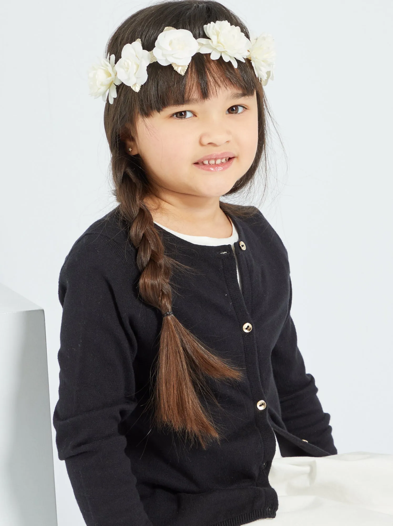 Cardigan in maglia fine - nero