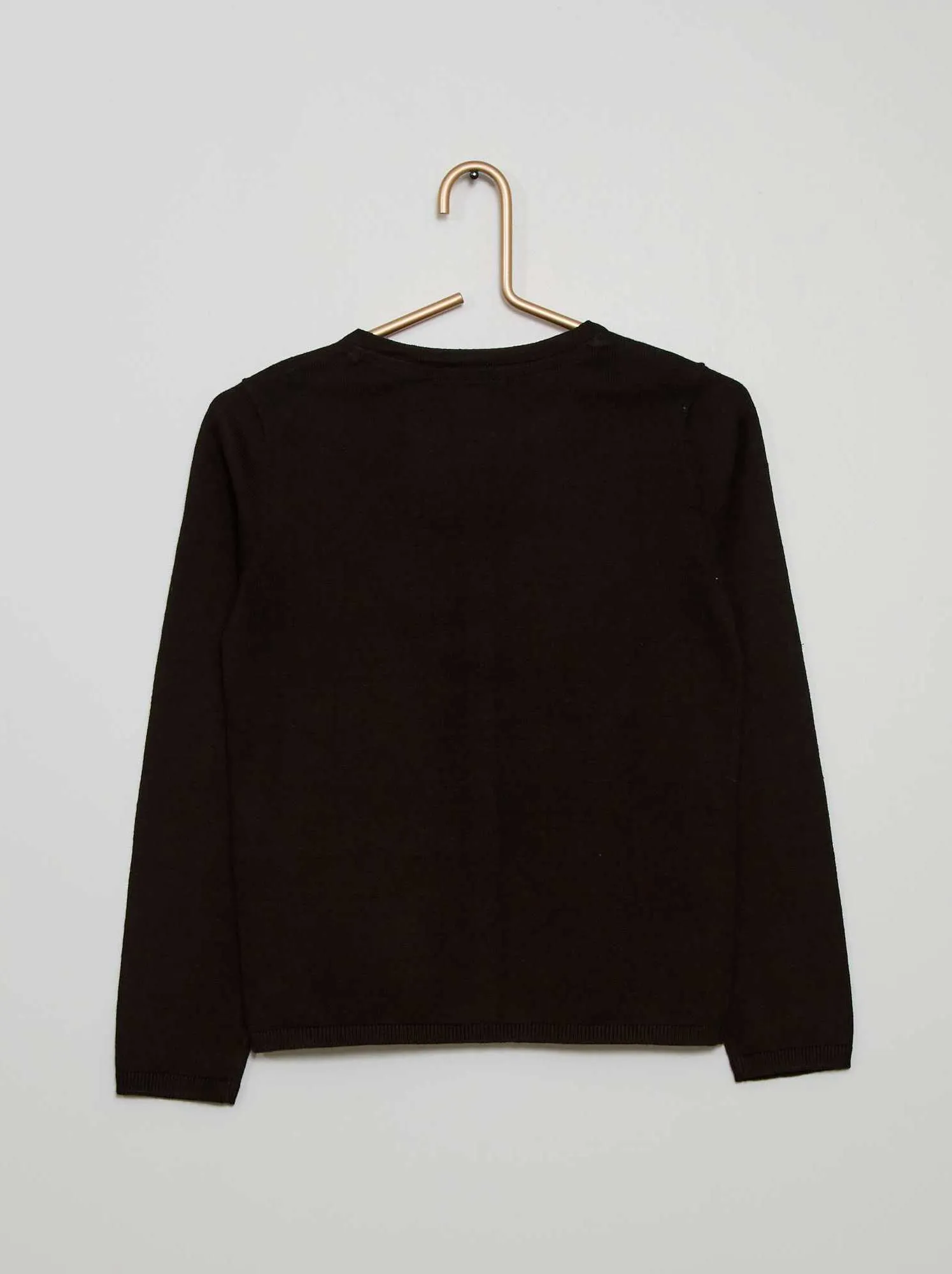Cardigan in maglia fine - nero
