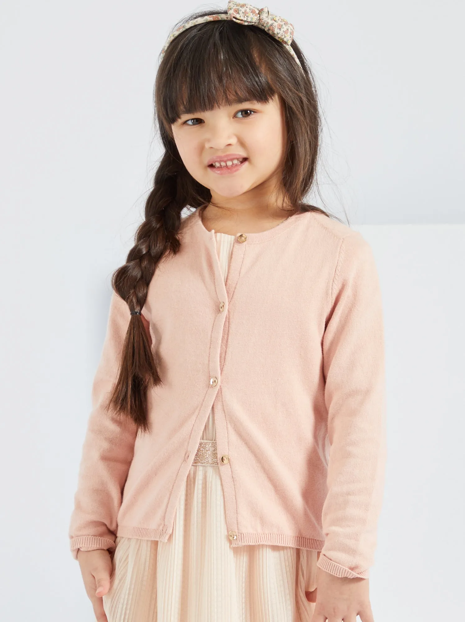 Cardigan in maglia fine - ROSA