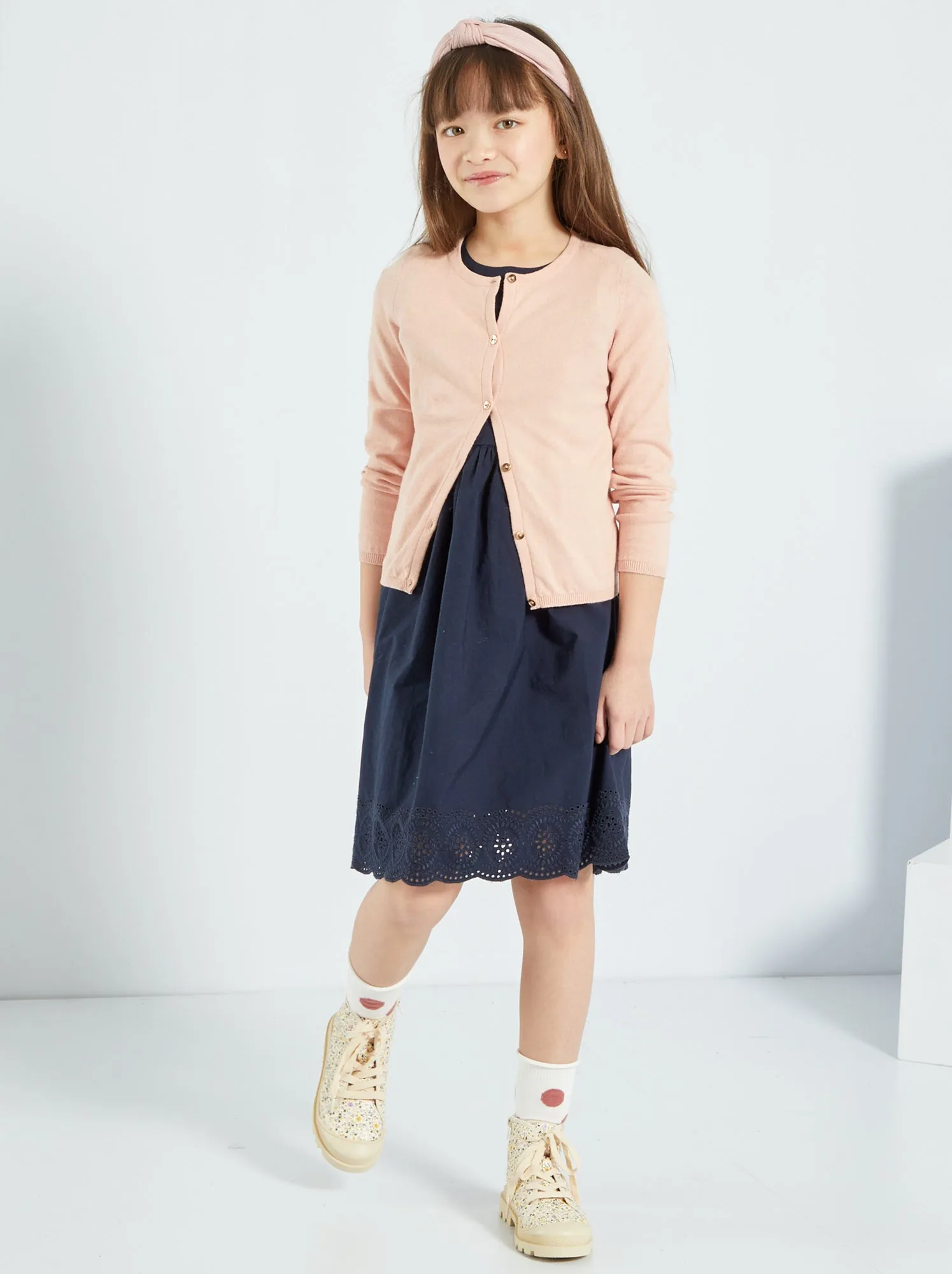 Cardigan in maglia fine - ROSA