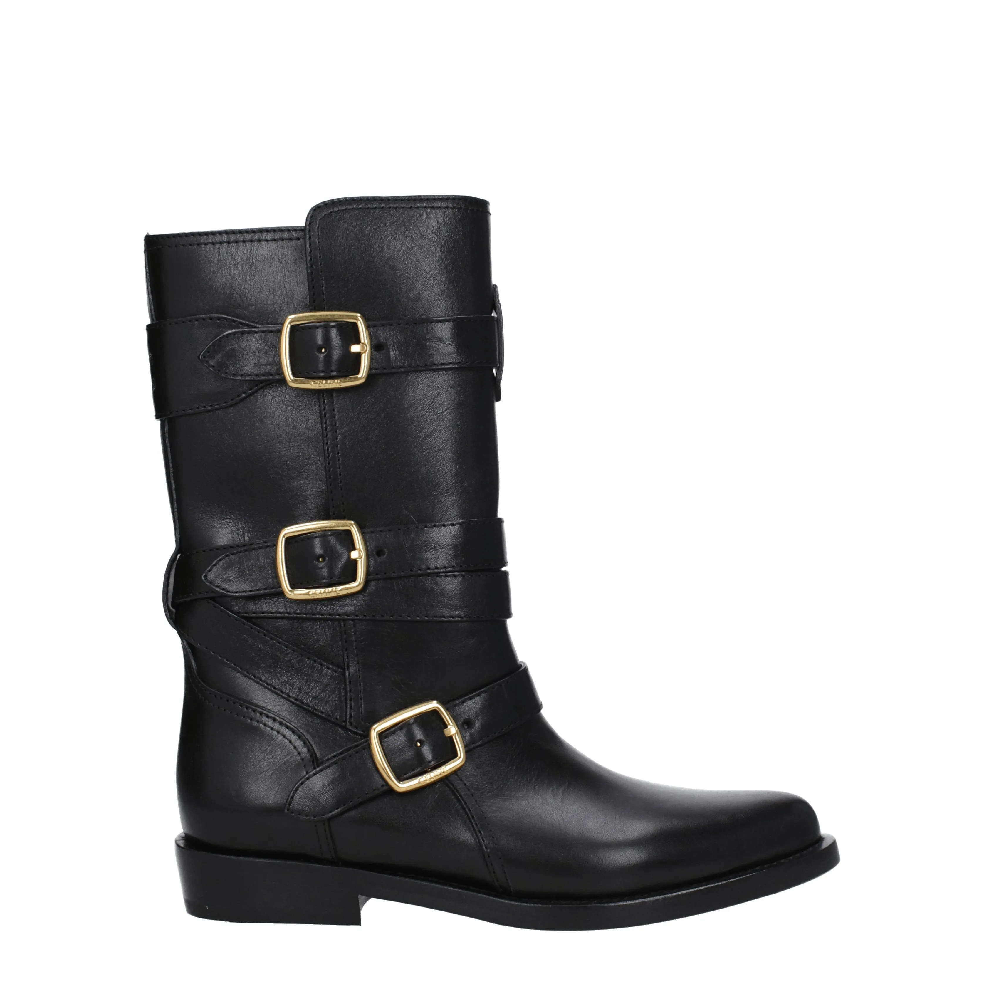 Celine Stivali Lyra Donna Pelle Nero