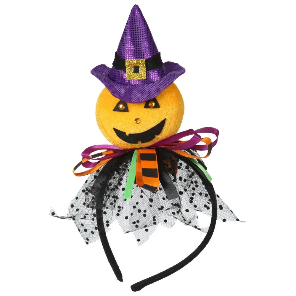 Cerchietto Capelli Donna Adulta con Zucca Cappello per Halloween