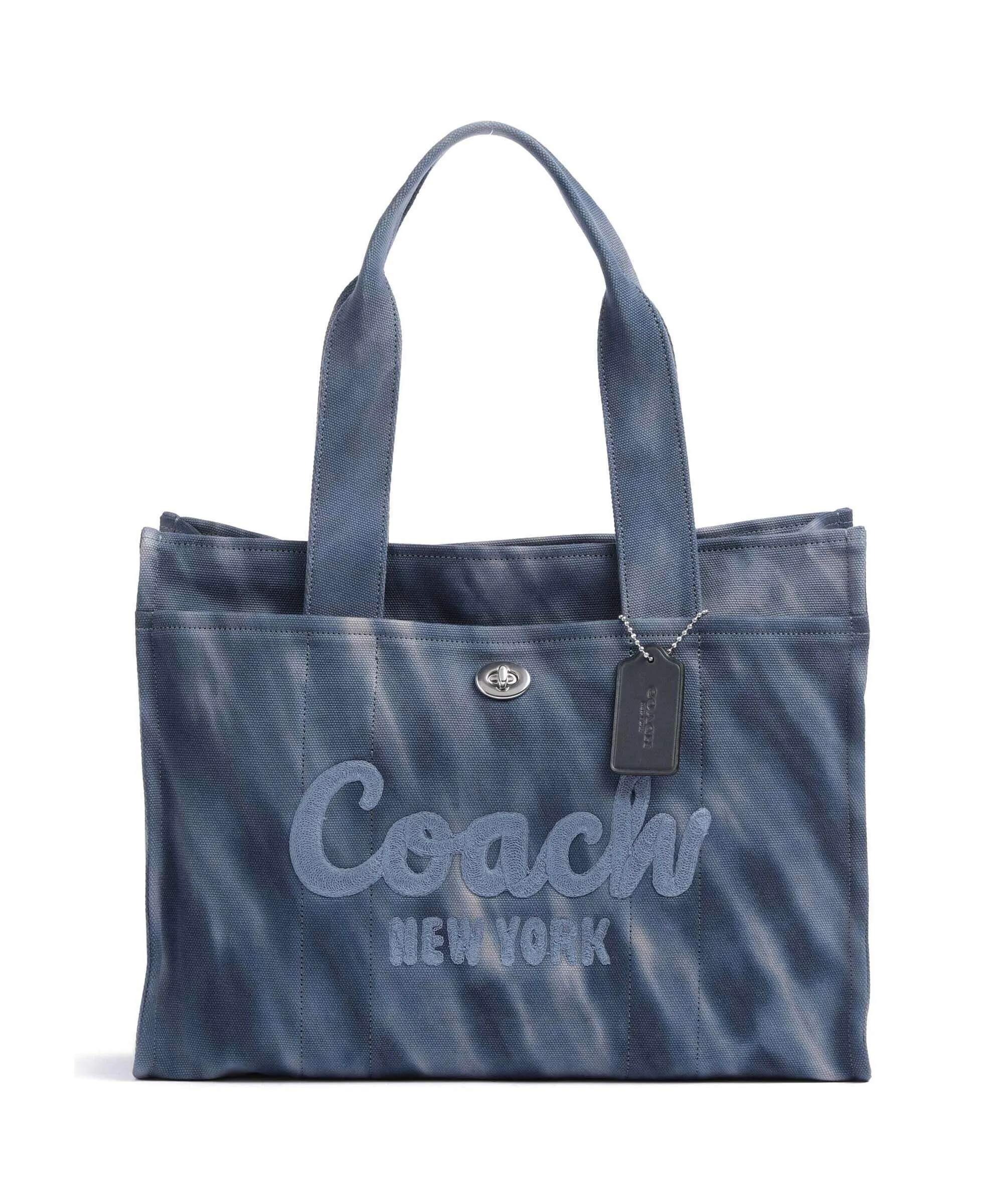  Coach Cargo 42 Borsa shopper cotone navy  
