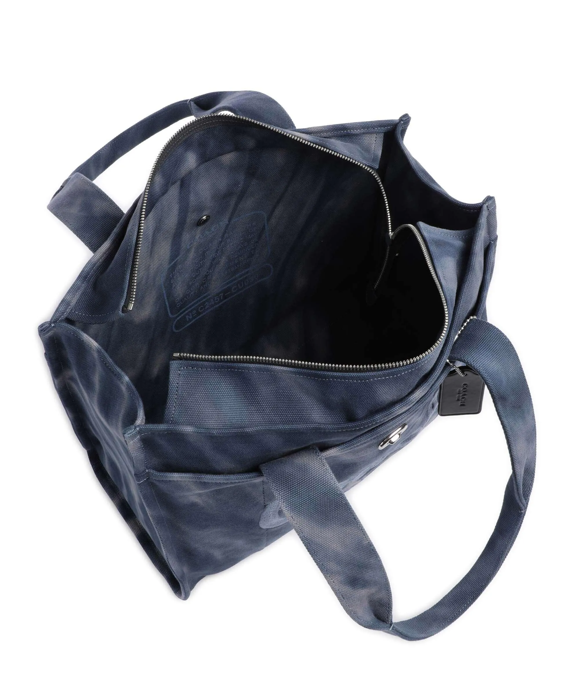  Coach Cargo 42 Borsa shopper cotone navy  