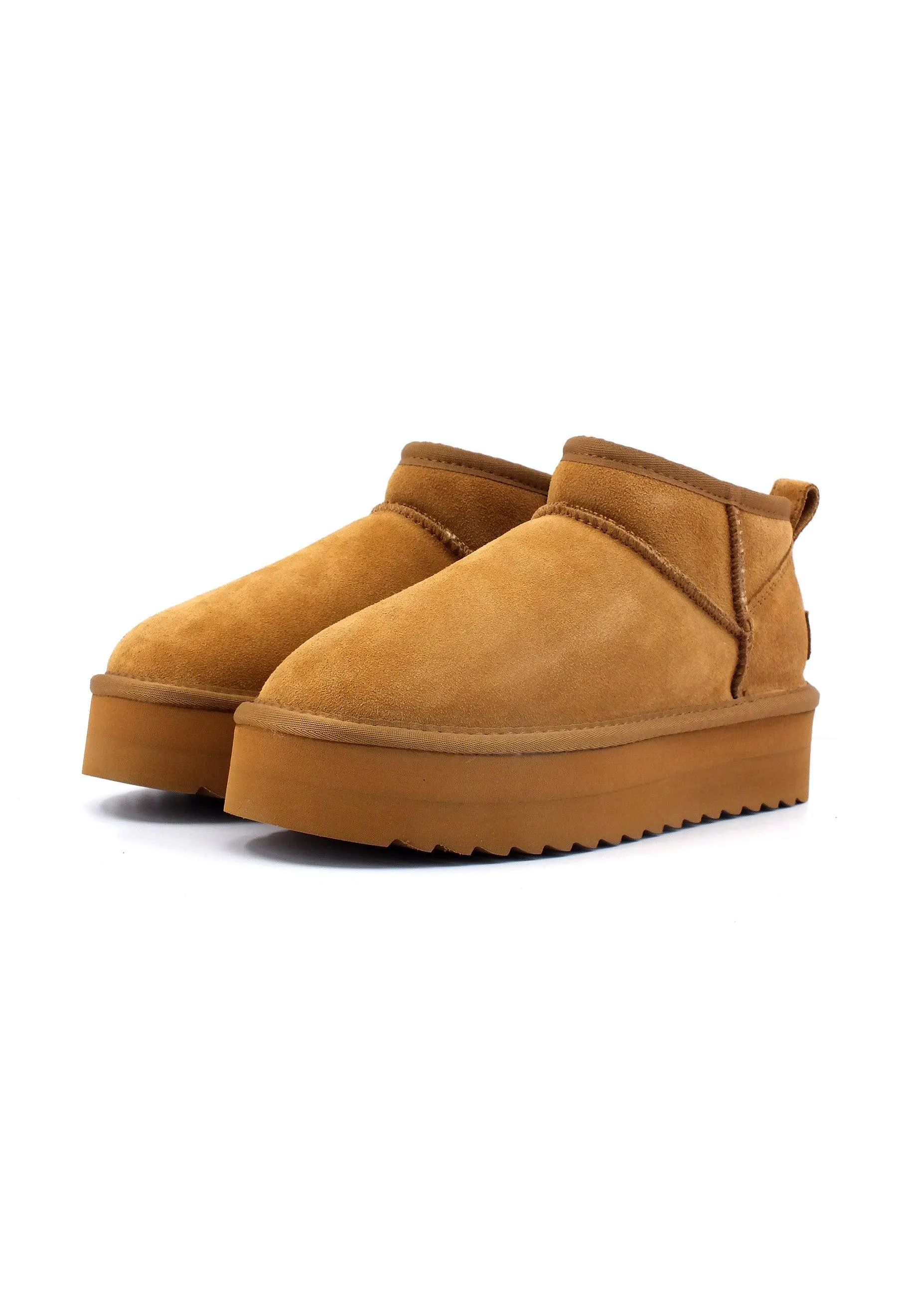 COLORS OF CALIFORNIA Stivaletto Pelo Donna Platform Tan HC.YWPLA01
