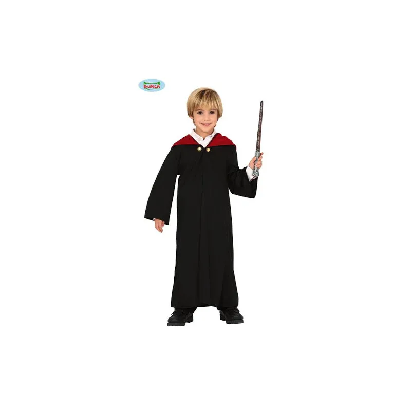 COSTUME MAGO STUDENTE10/12 ANNI VESTITO SOLO TUNICA PER TRAVESTIMENTI DI CARNEVALE E HALLOWEEN A TEMA MAGIA NO ACCESSORI
