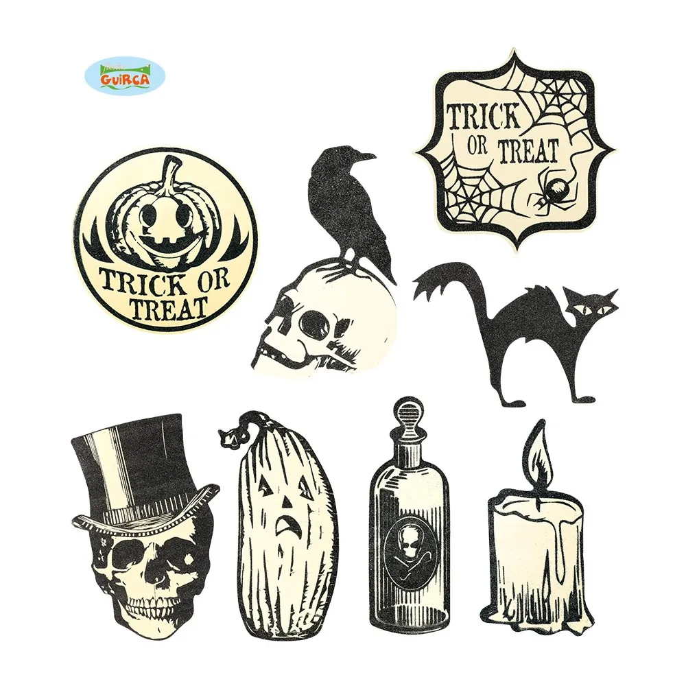 Decorazioni da Parete con Teschio Ragnatela Zucca per Halloween