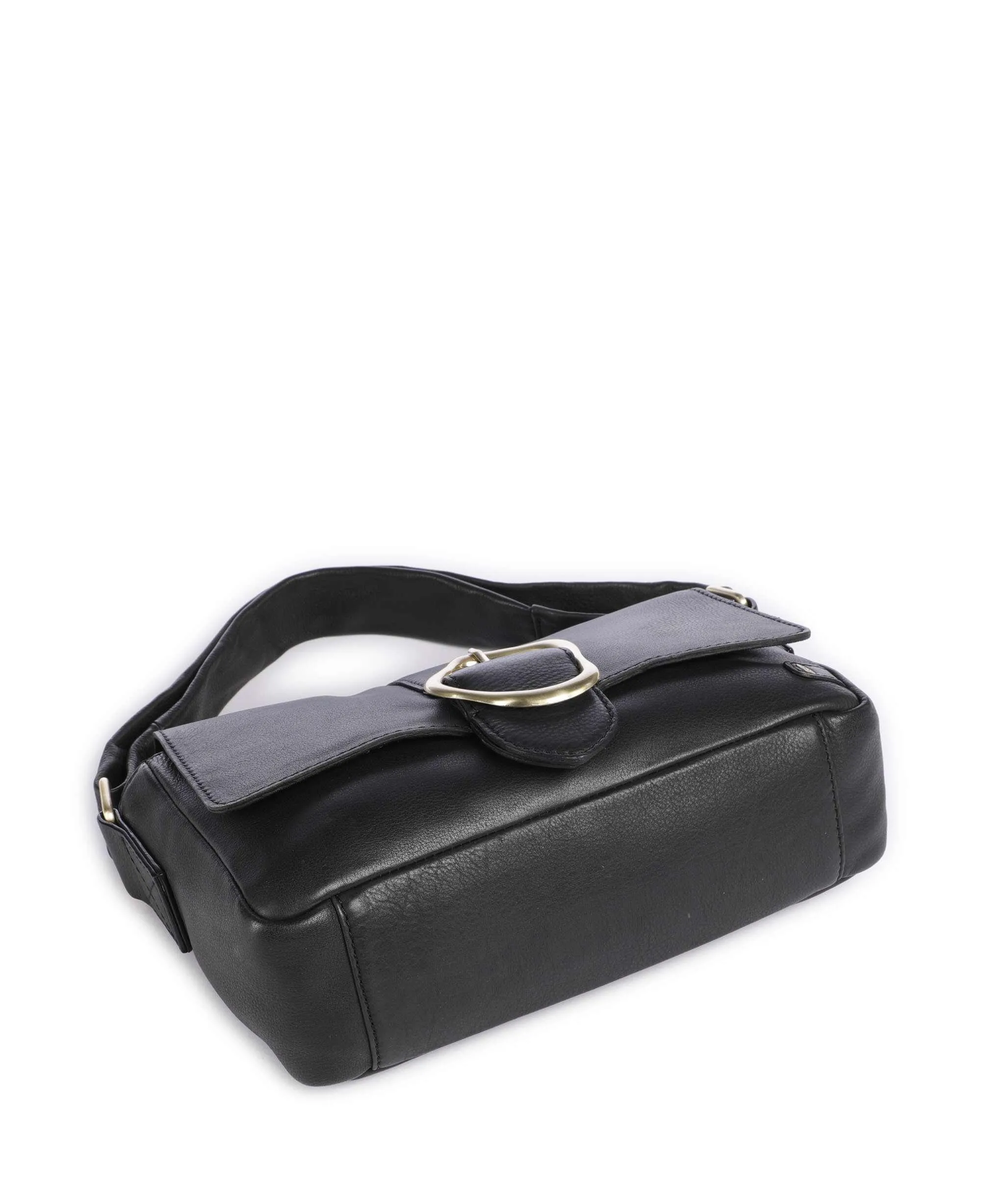  Depeche Art Gallery Borsa a mano pelle di vacchetta grana nero  