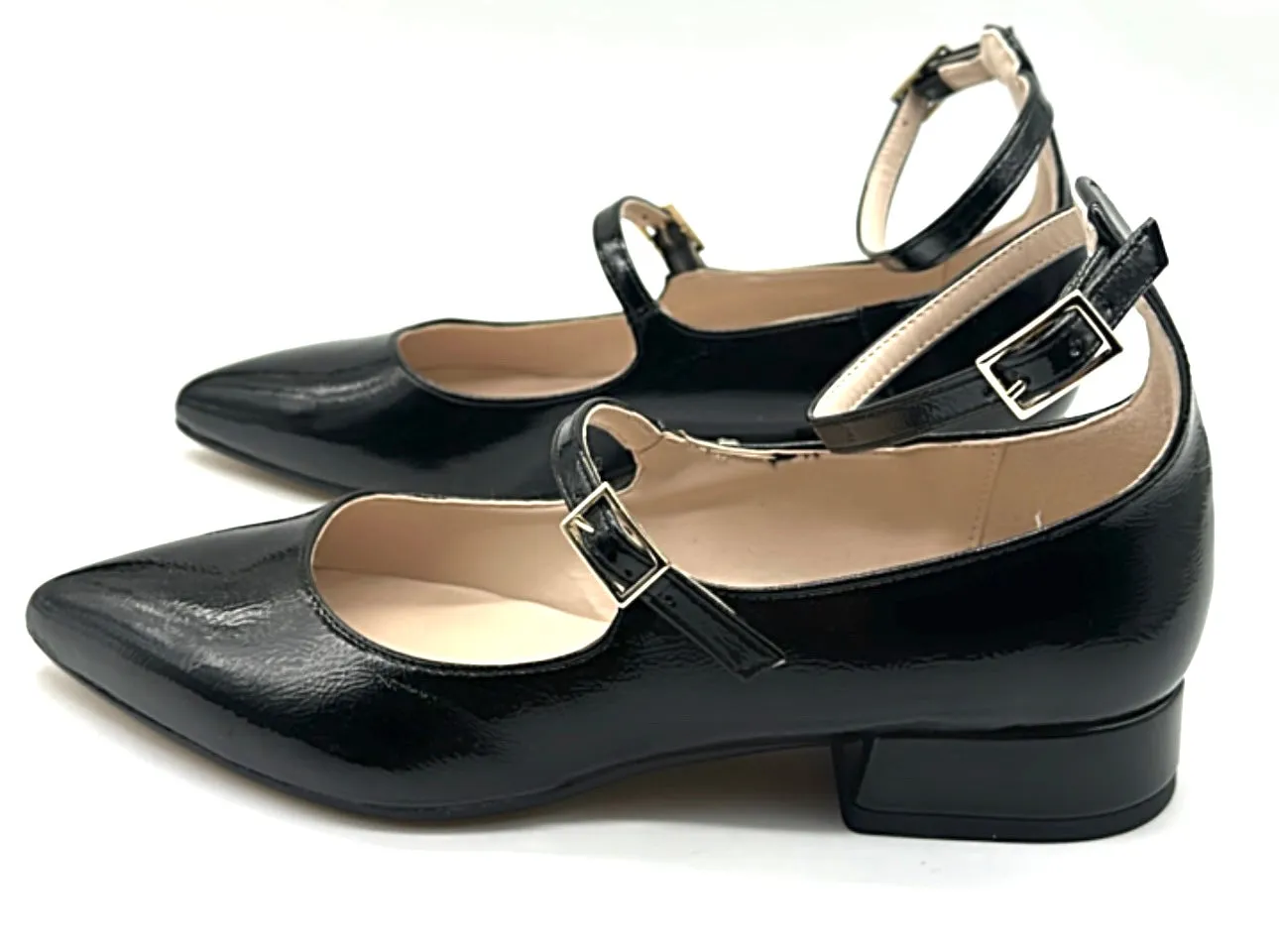 Divine Follie - Ballerina in vernice con tacco nera