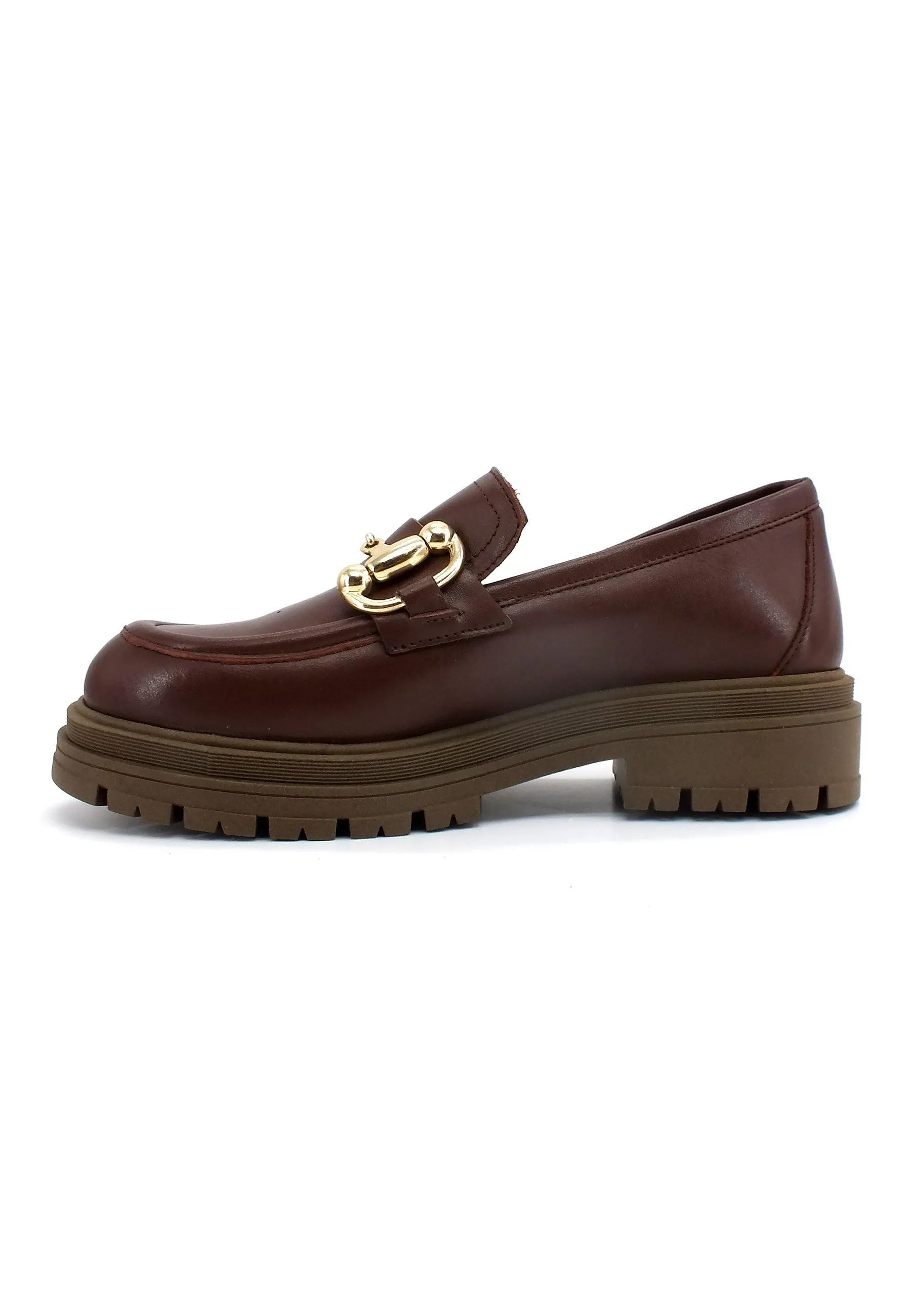DIVINE FOLLIE Mocassino Morsetto Donna Cioccolato DF2234