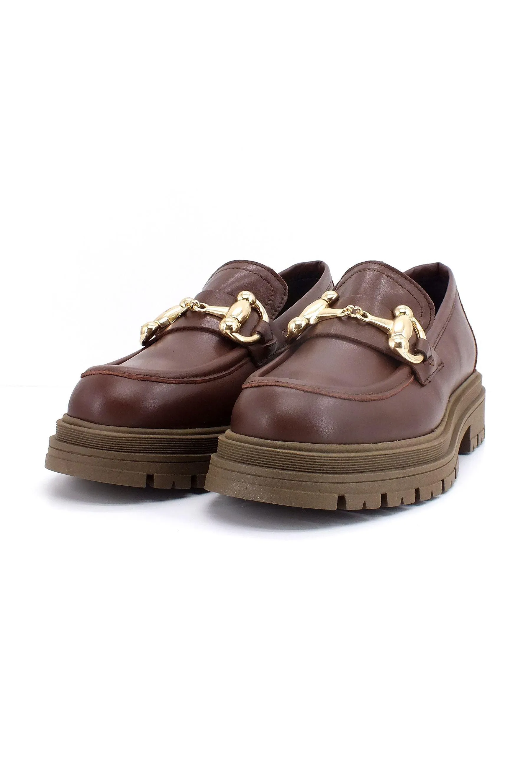 DIVINE FOLLIE Mocassino Morsetto Donna Cioccolato DF2234