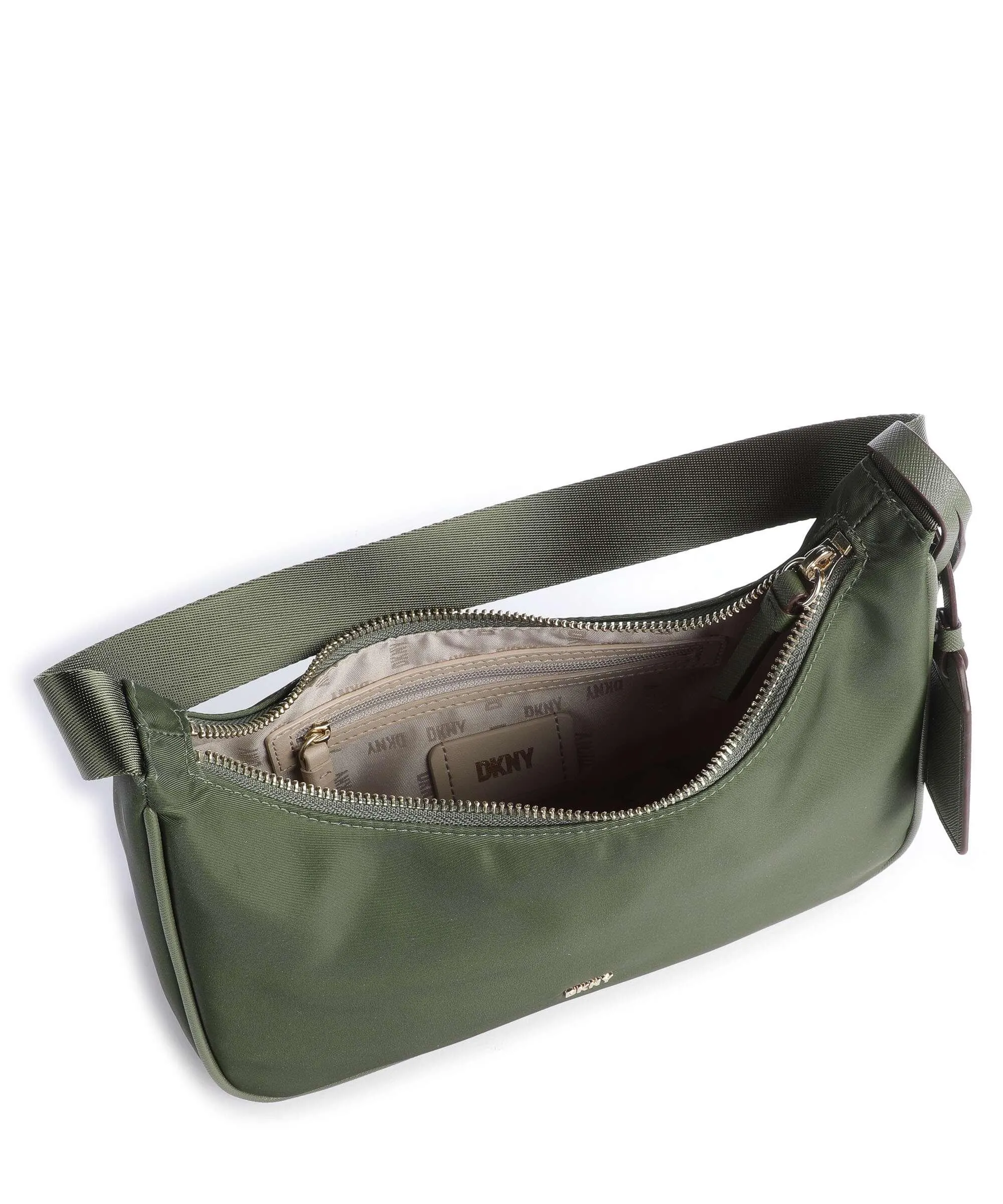  DKNY Casey Borsa hobo poliestere verde scuro  