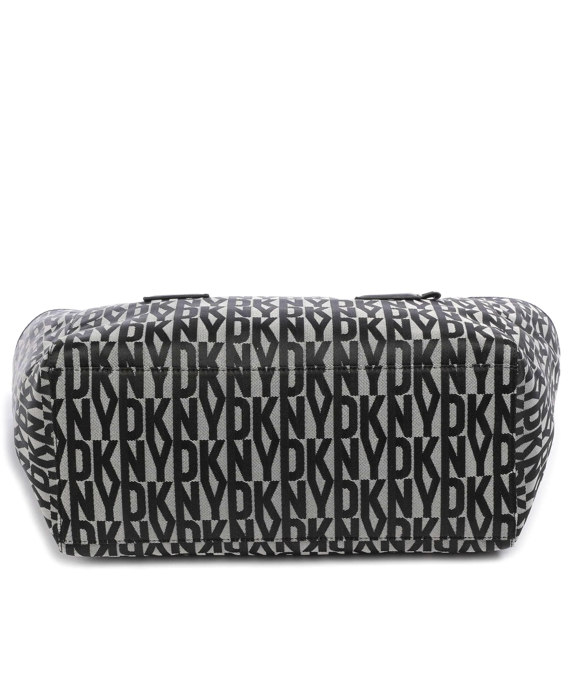  DKNY Grayson Borsa shopper poliestere bianco/nero  