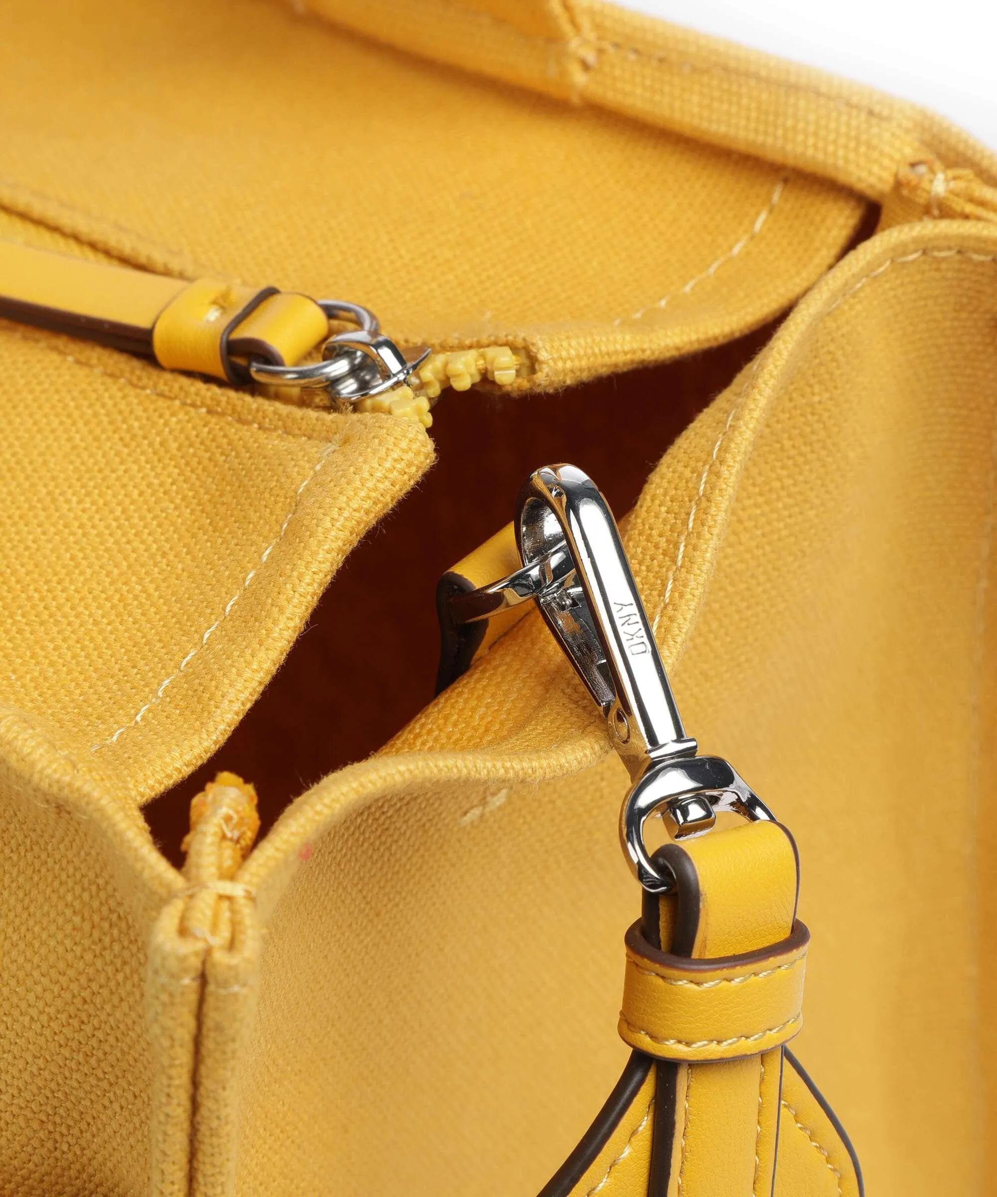  DKNY Noa Borsa a mano cotone giallo  