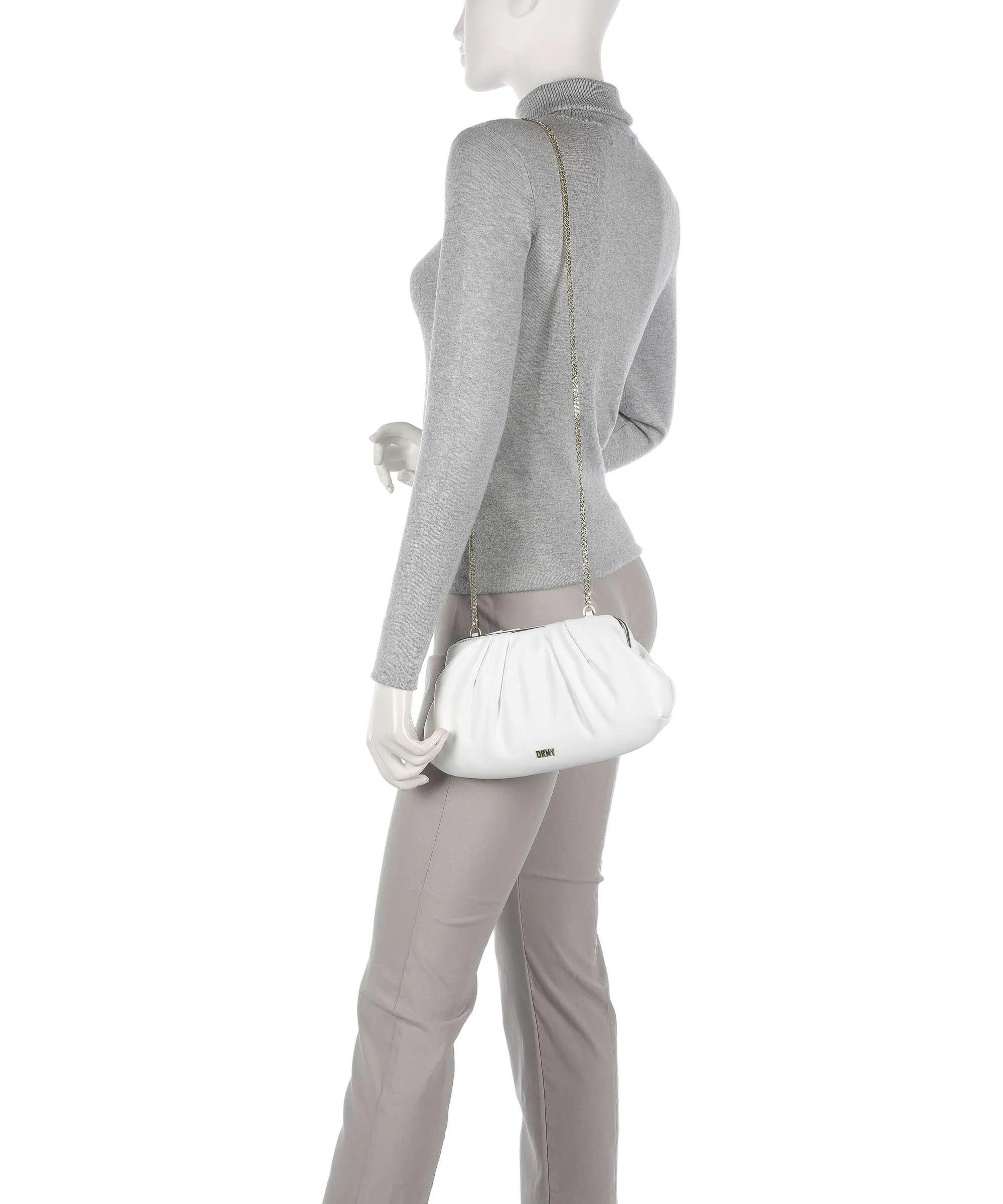  DKNY Presley Borsa a tracolla pelle sintetica bianco  