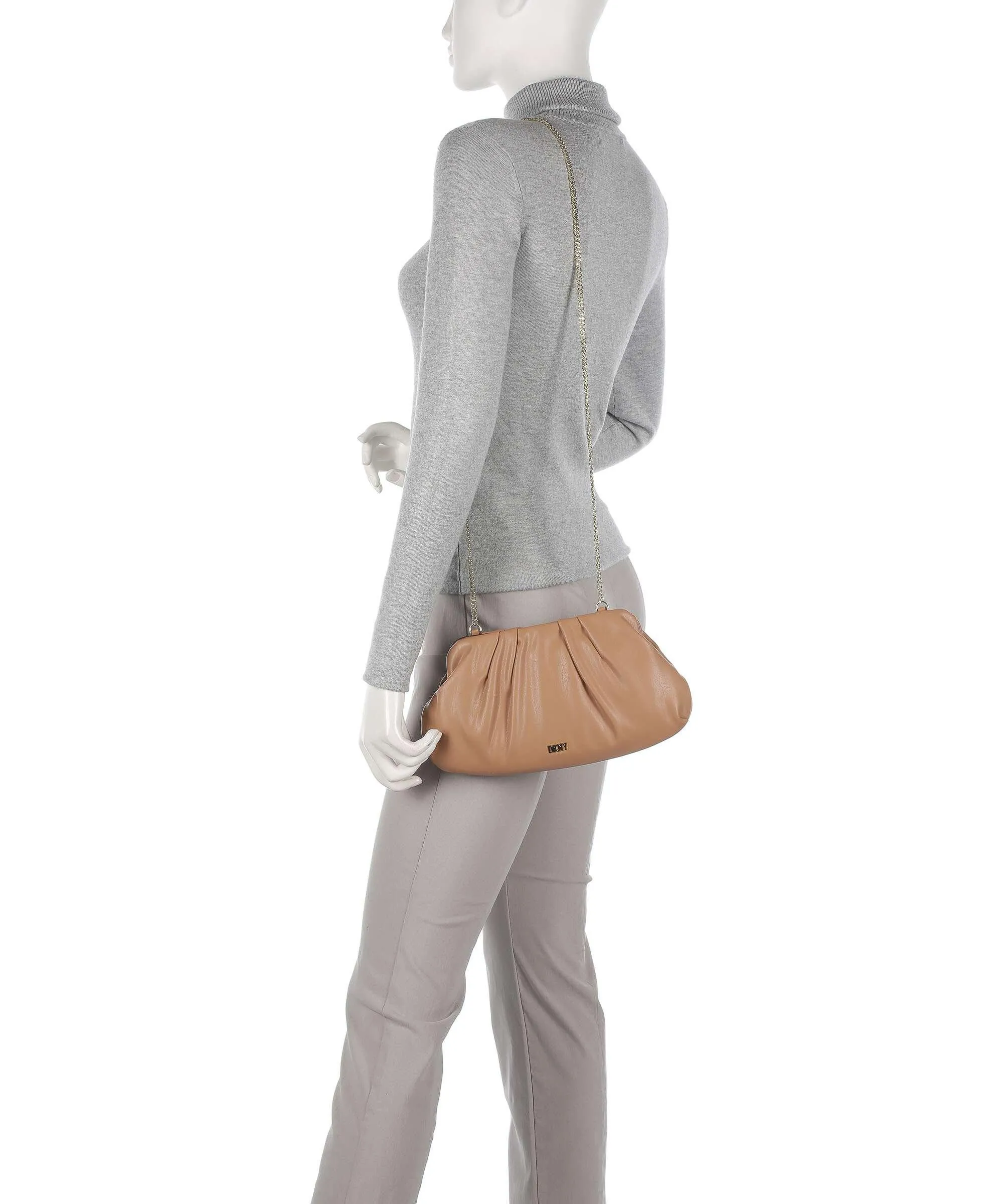  DKNY Presley Borsa a tracolla pelle sintetica marrone chiaro  