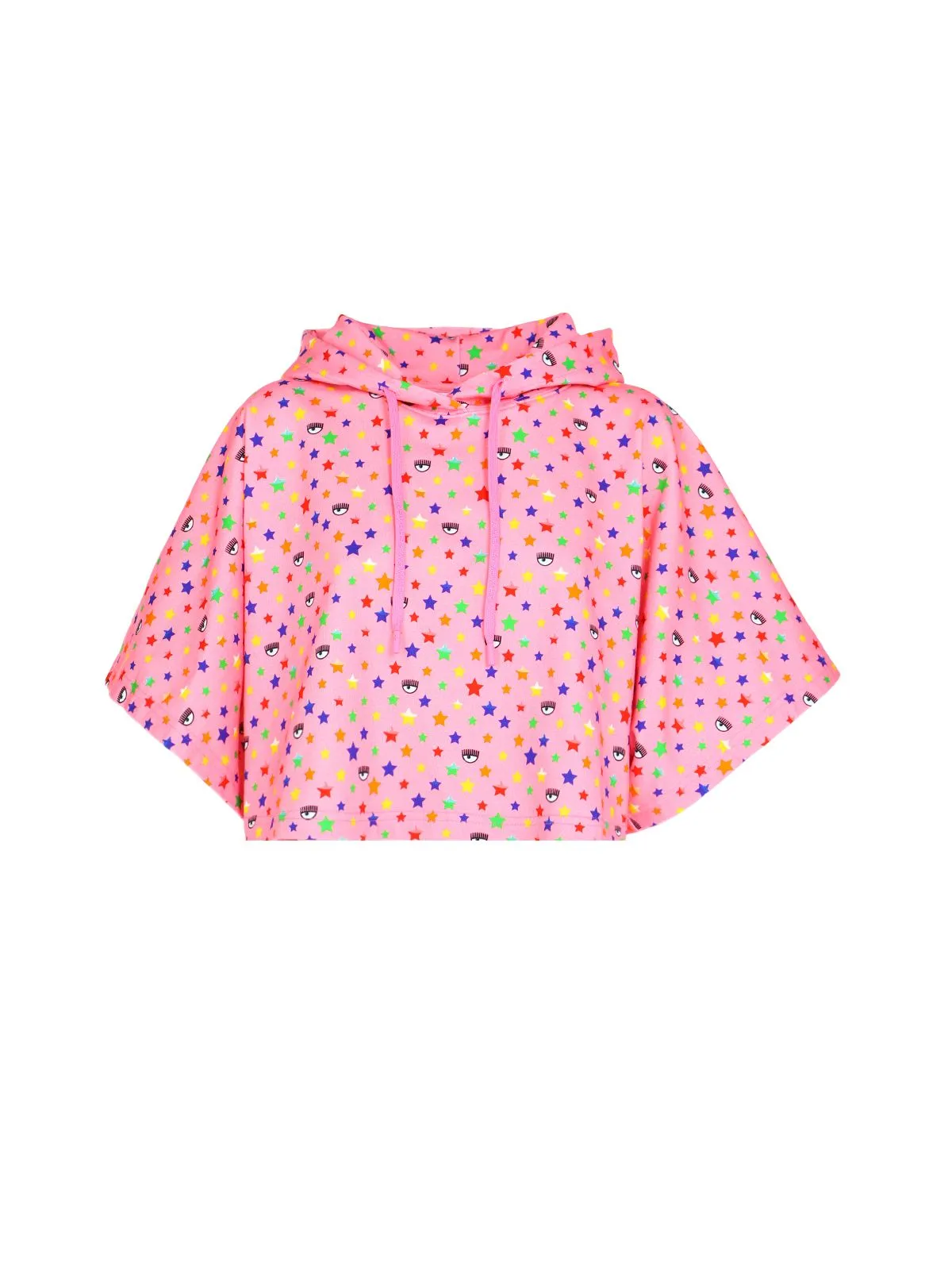 FELPA CROP CON STAMPA EYESTAR IN COTONE
