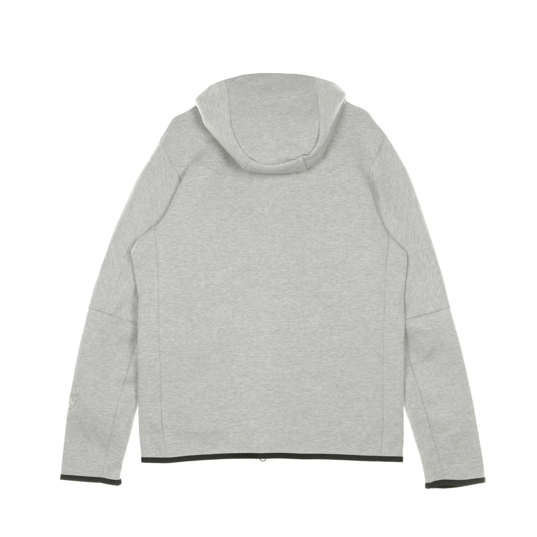 Felpa Leggera Cappuccio Zip Uomo Sportswear Tech Fleece Hoodie Dk Grey Heather/black