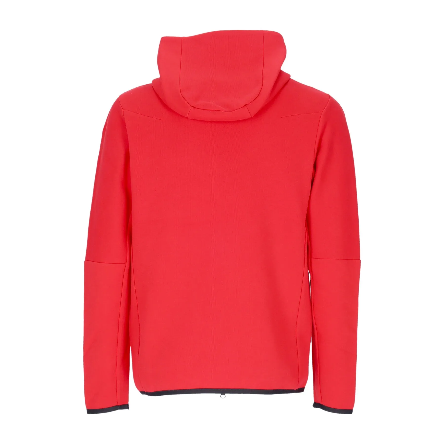 Felpa Leggera Cappuccio Zip Uomo Sportswear Tech Fleece Hoodie University Red/black
