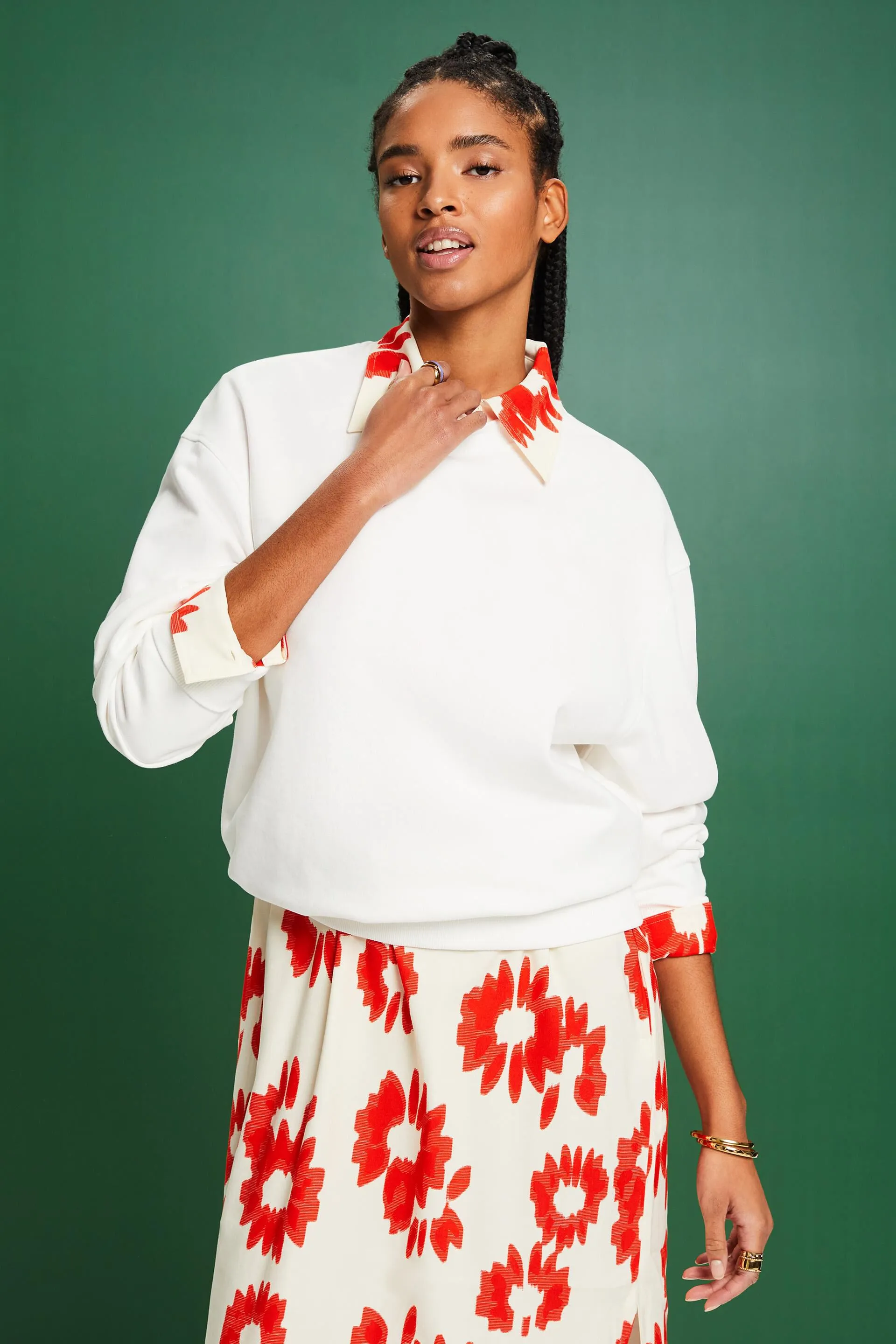 Felpa oversize con stampa