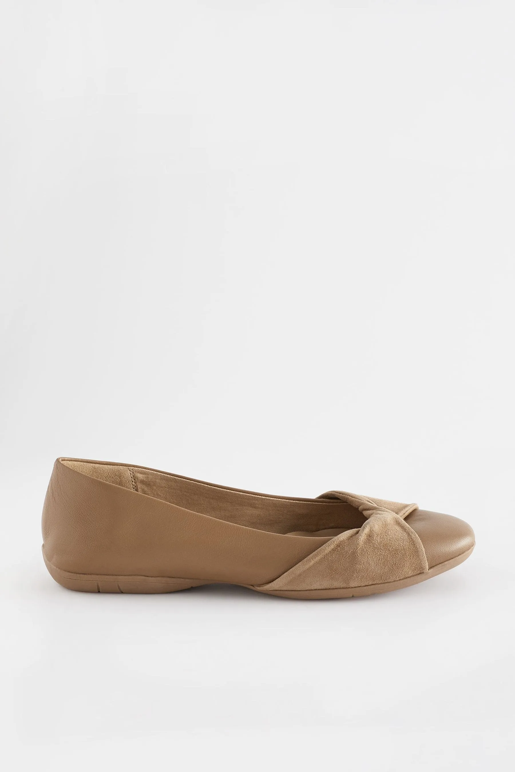 Forever Comfort - Ballerine Scarpe in pelle con incrocio