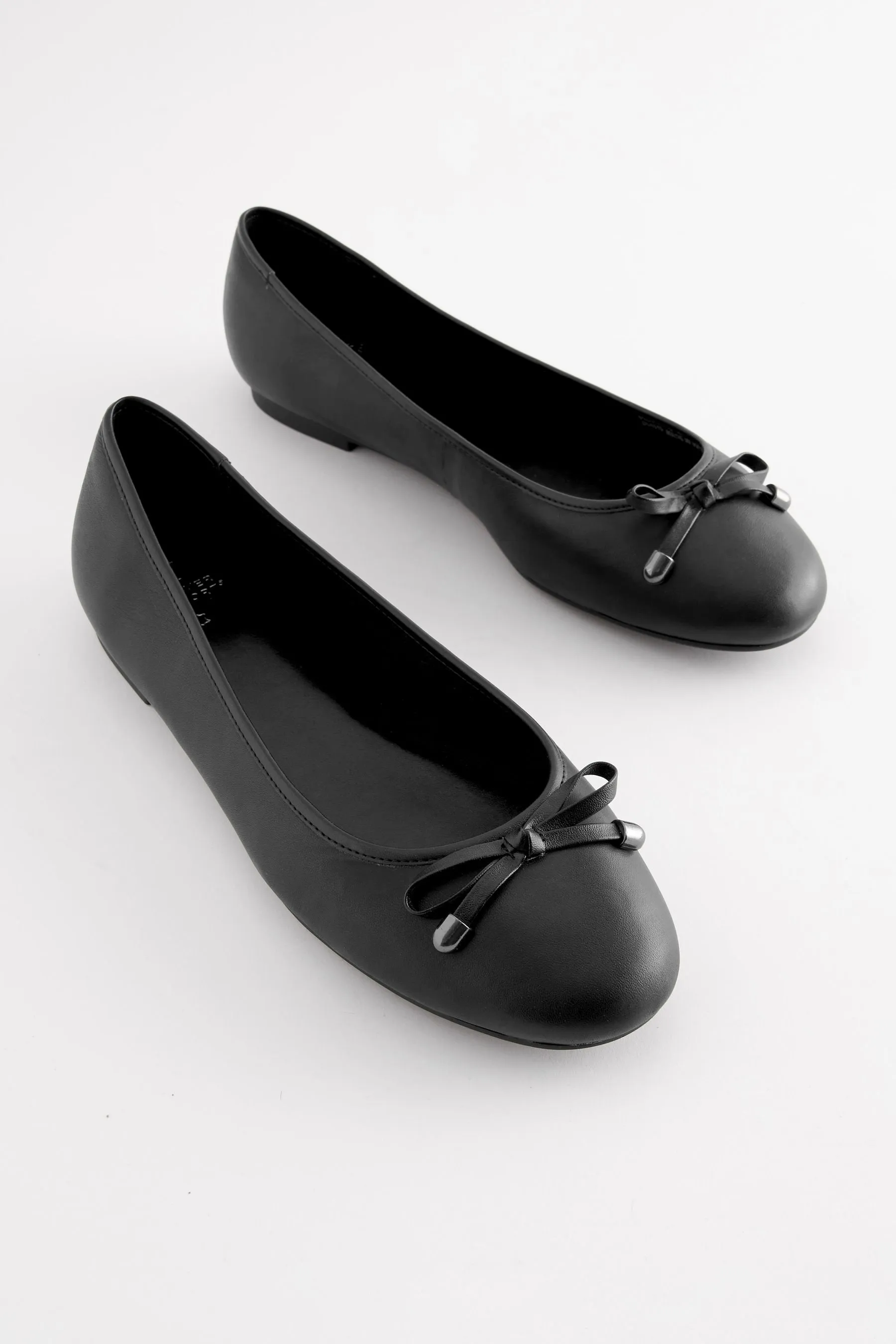 Forever Comfort® - Ballerine Scarpe in pelle con punta rotonda