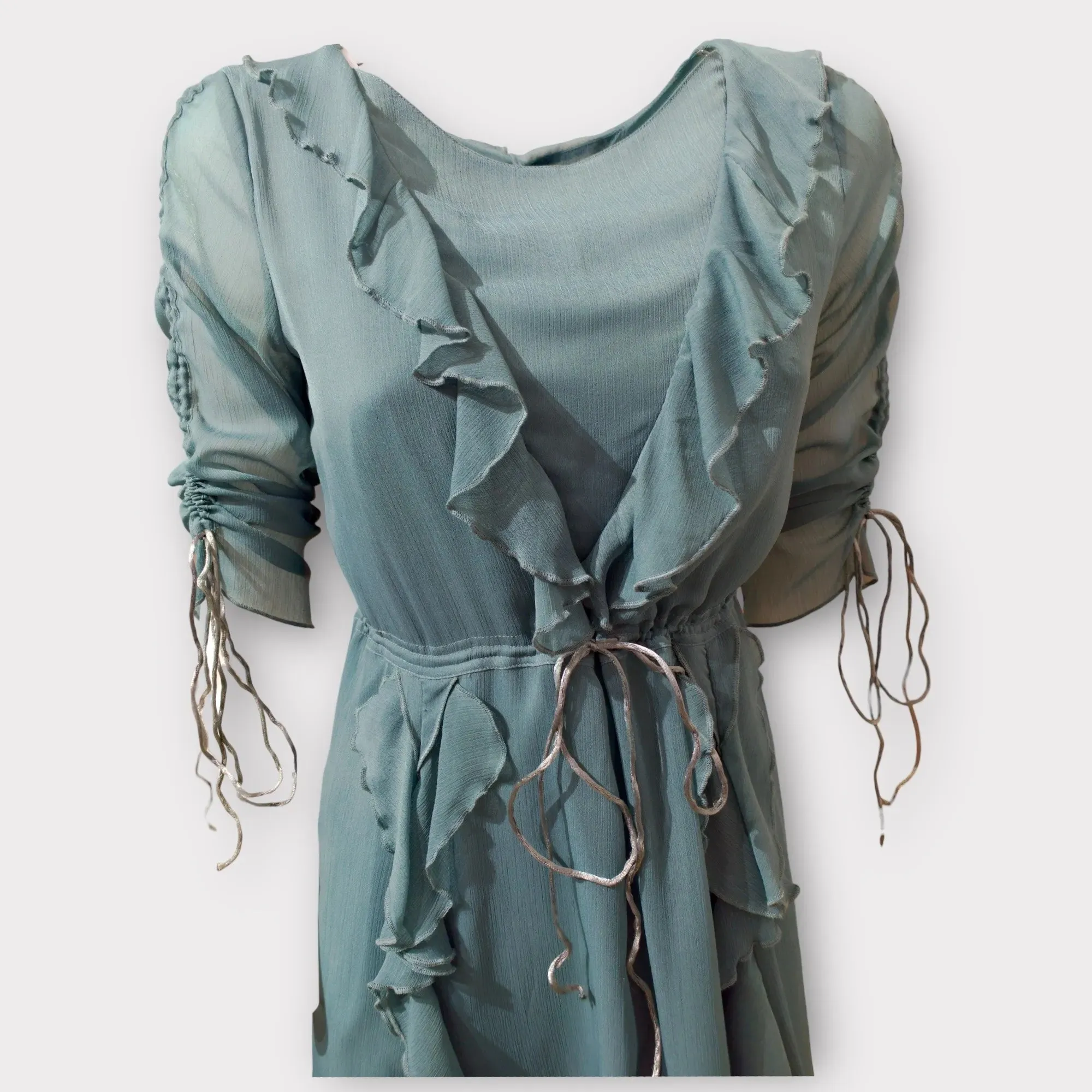 Fracomina – Abito midi verde