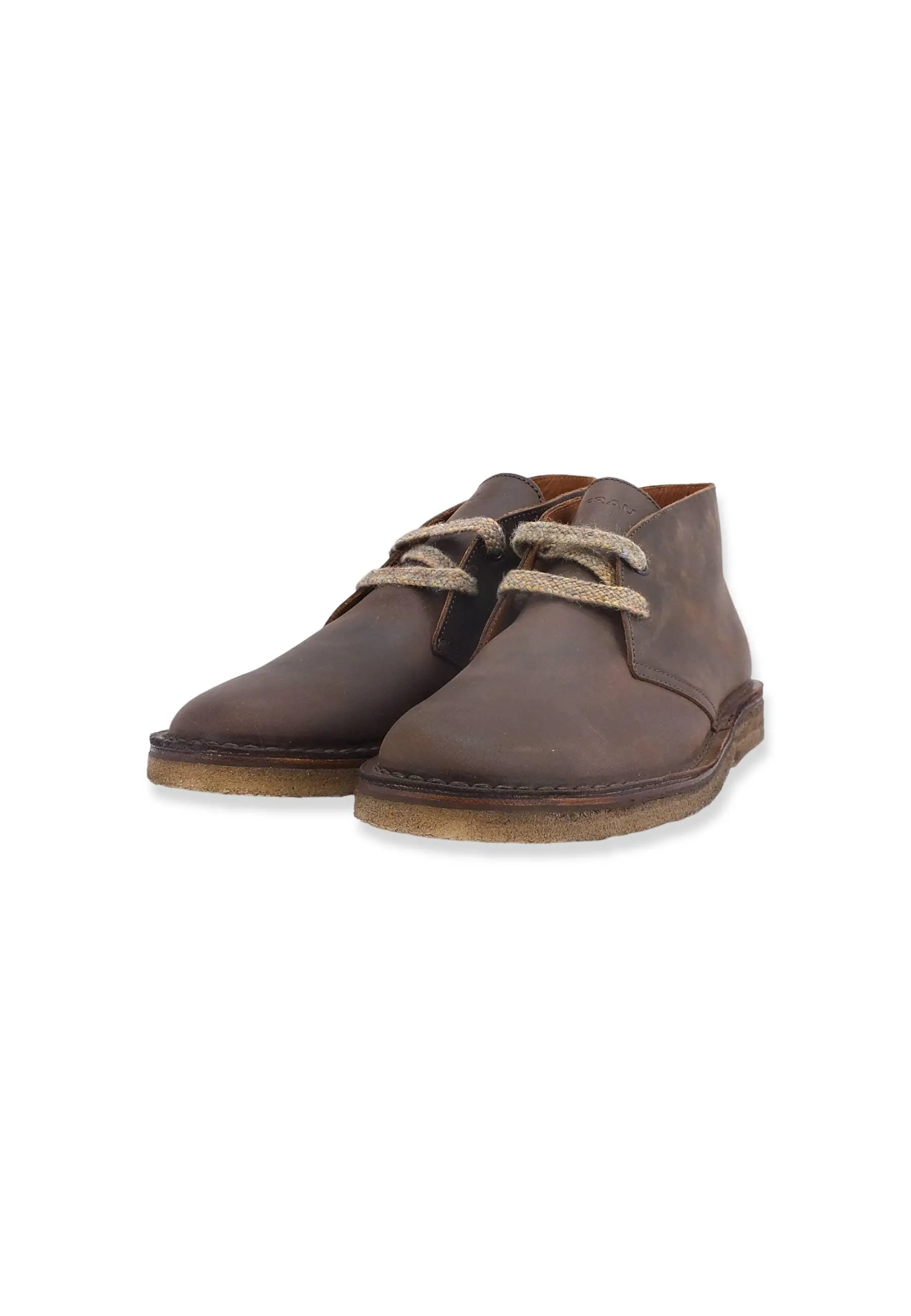 FRAU Stringata Stile Clark Uomo Marrone Testa Di Moro 25N0115