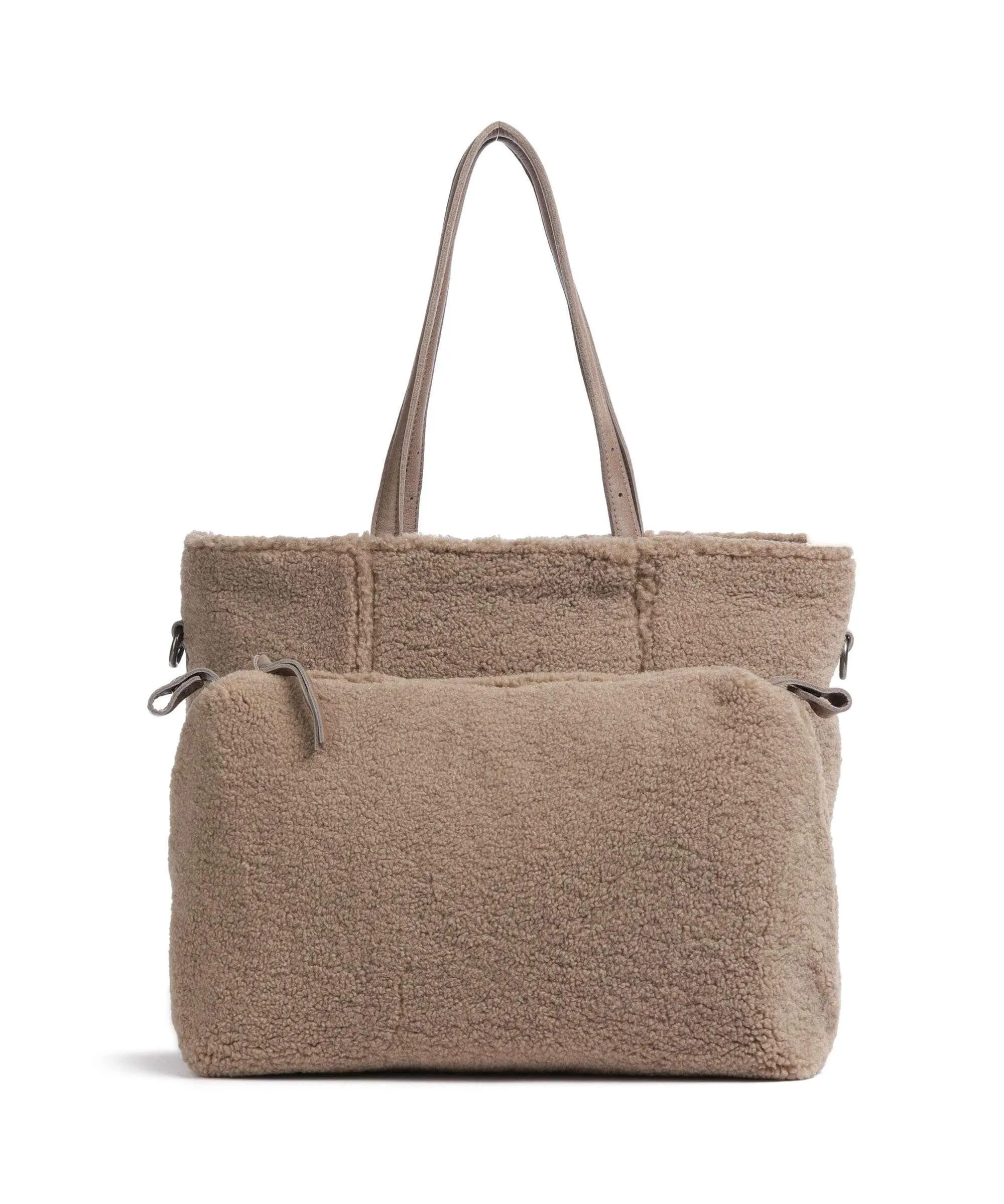  FredsBruder Inside Out Borsa shopper pelle granulata taupe  