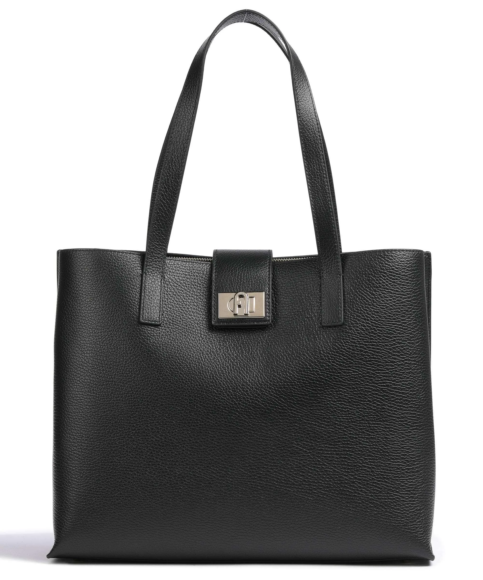  Furla 1927 L Borsa shopper pelle granulata nero  