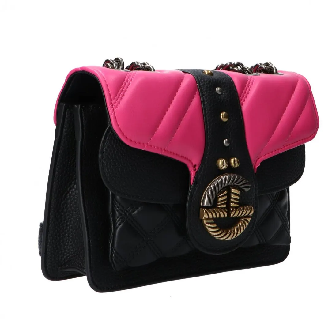 GBADP3771 MINI SHOULDER STRAP Nero fucsia