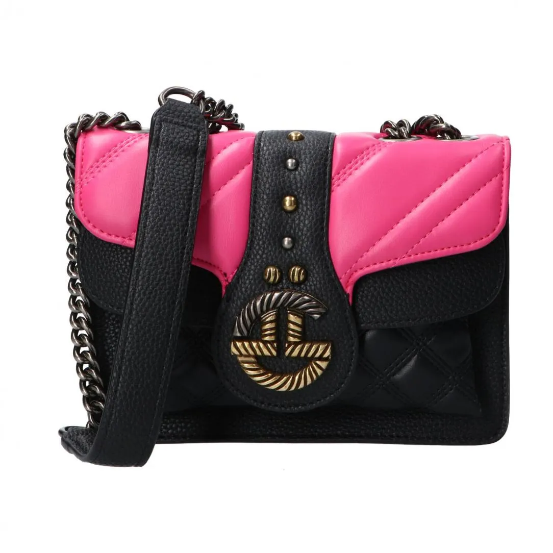GBADP3771 MINI SHOULDER STRAP Nero fucsia