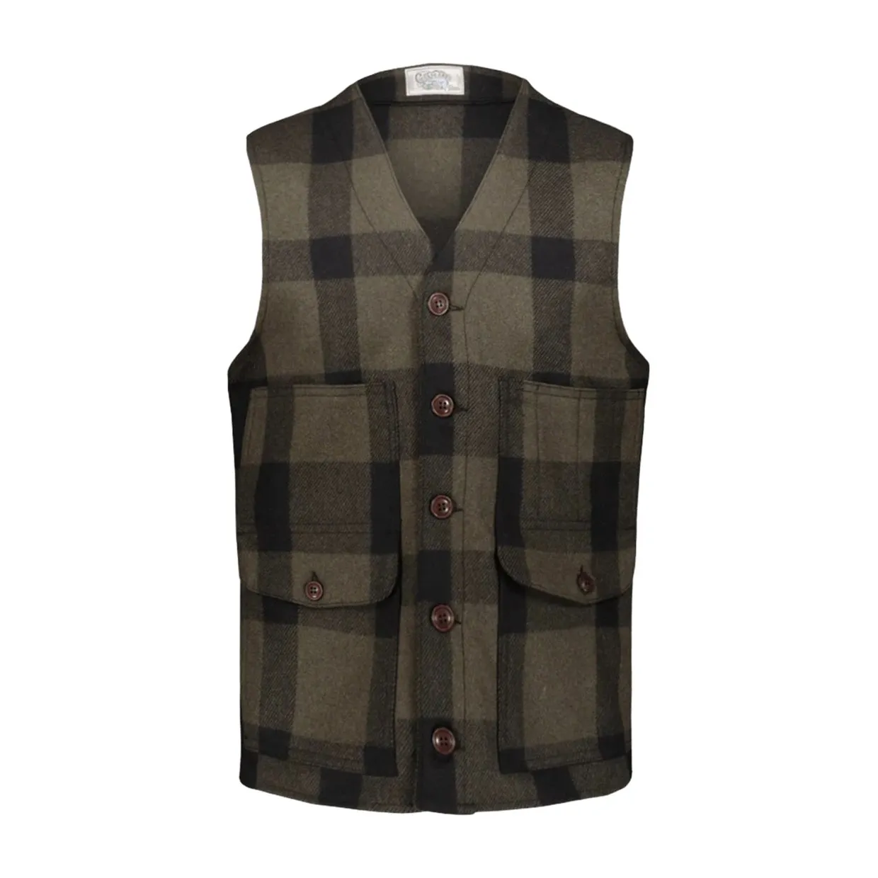 Gilet Chesapeake's Oregon Check Verde / Nero