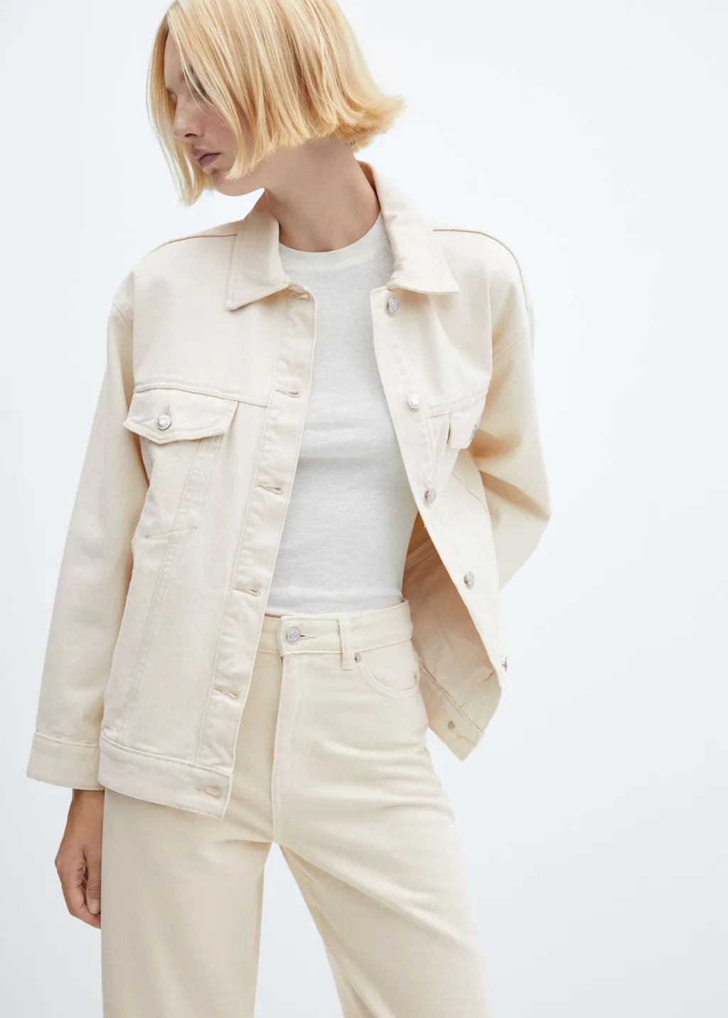 Giubbotto denim oversize