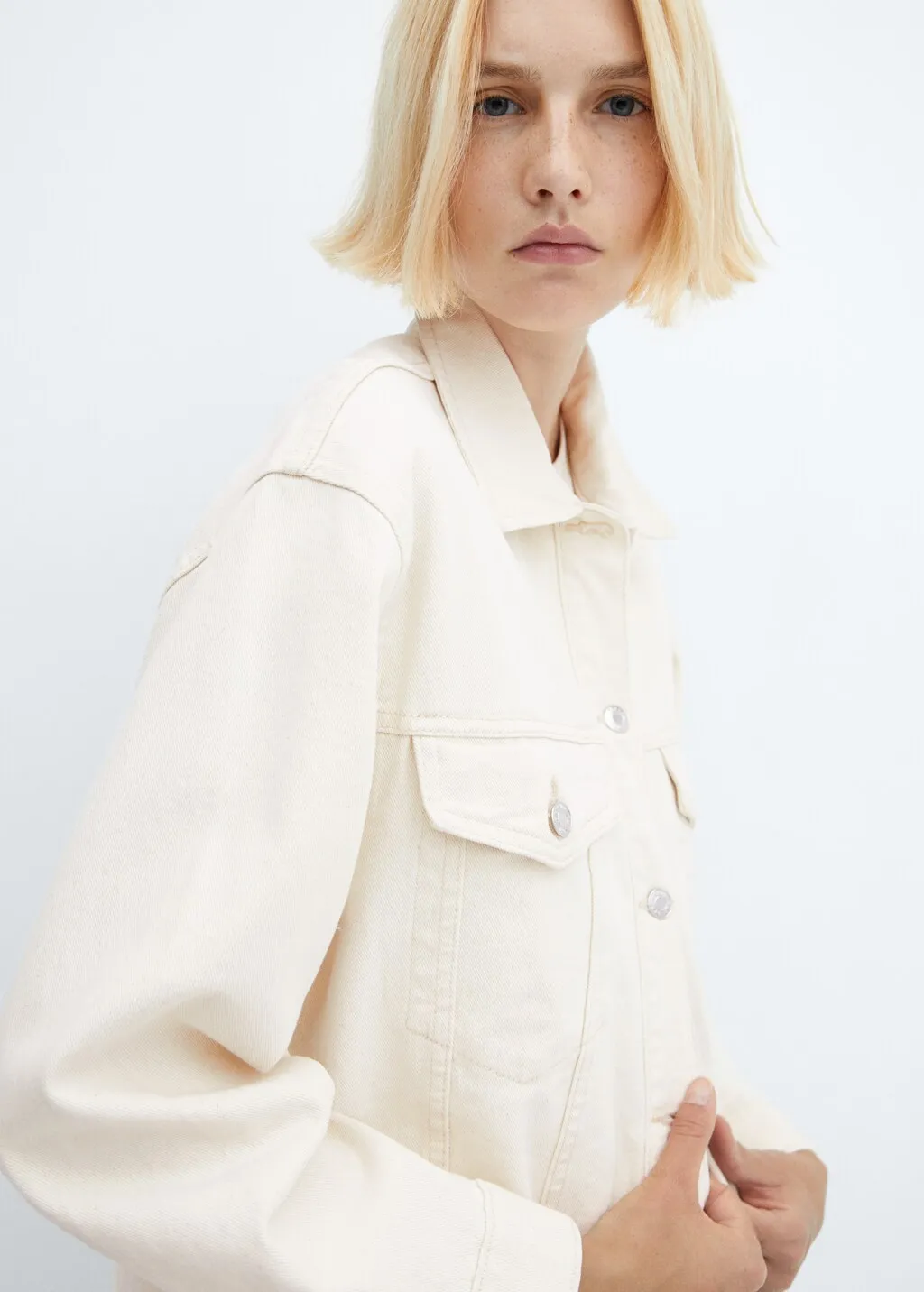Giubbotto denim oversize